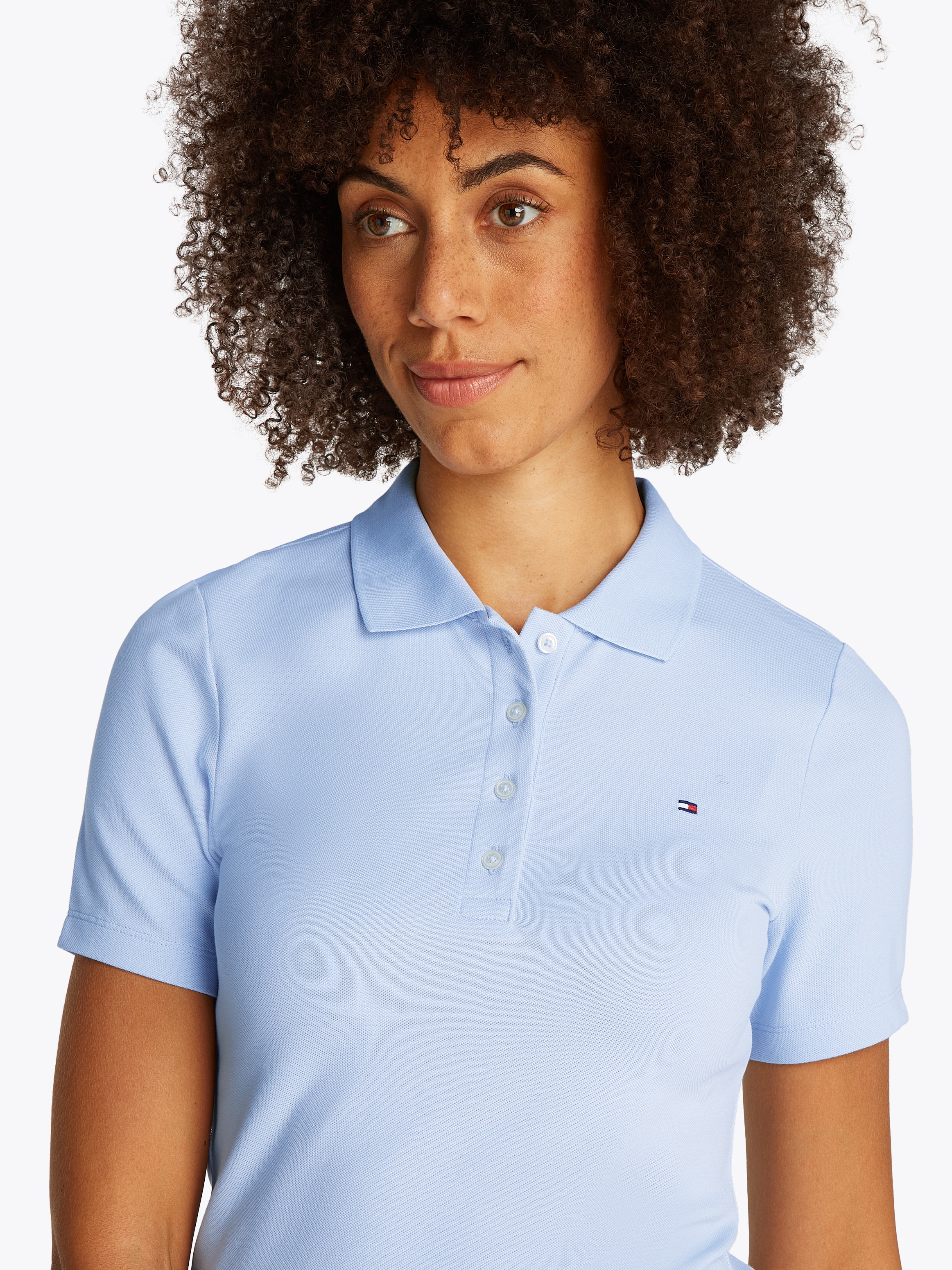 Tommy Hilfiger Poloshirt »1985 Slim Fit Pique Premium«, mit Logostickerei, mit Seitenschlitzen