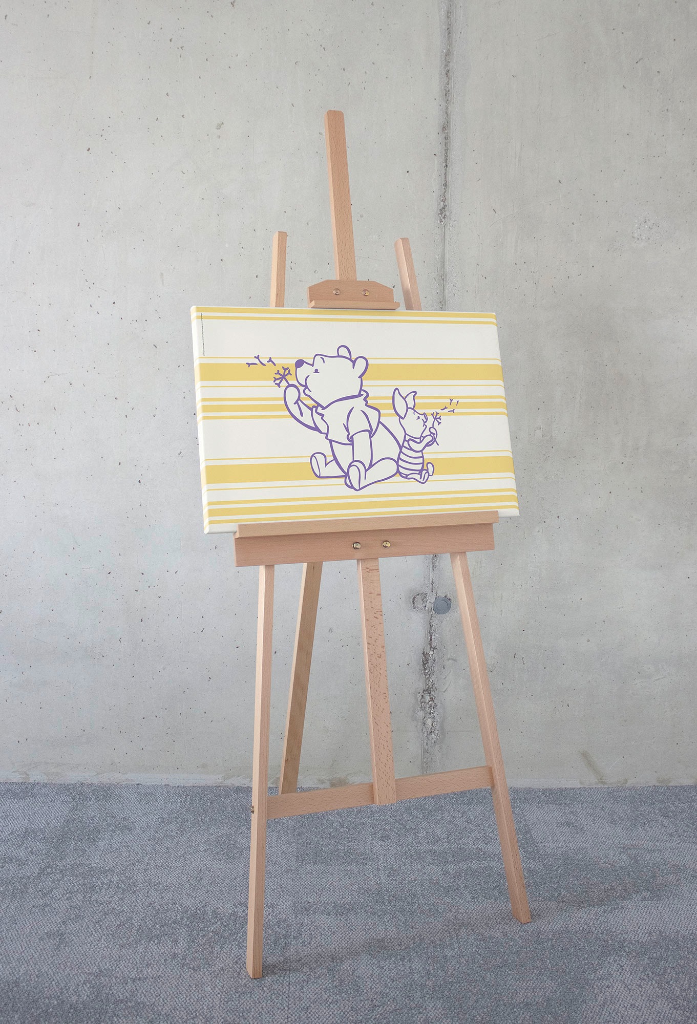 Komar Leinwandbild "Winnie the Pooh Dandelions - Größe 40 x 60 cm" Natur 1 günstig online kaufen