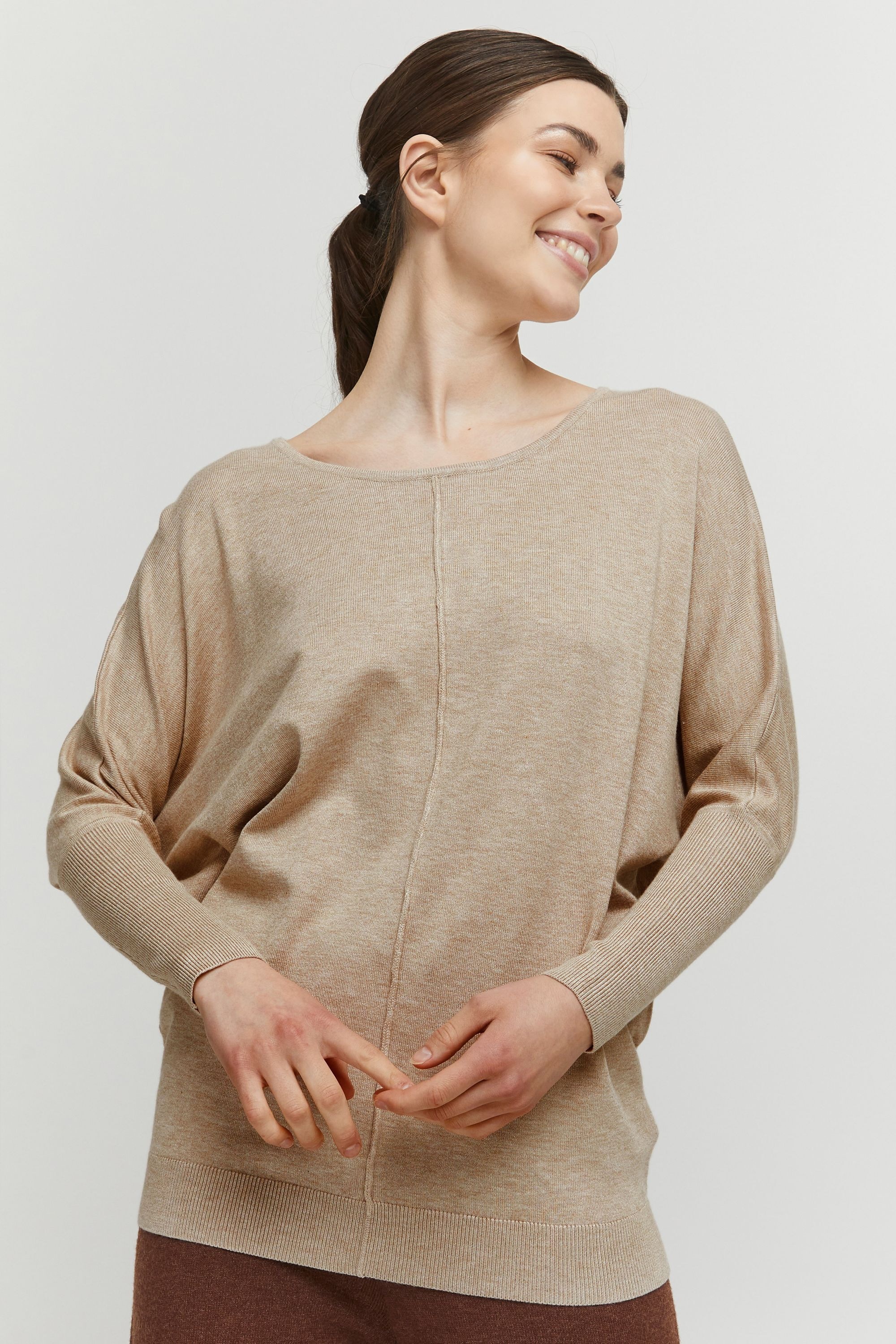 b.young Rundhalspullover »Strickrundhalspullov BYPimba«