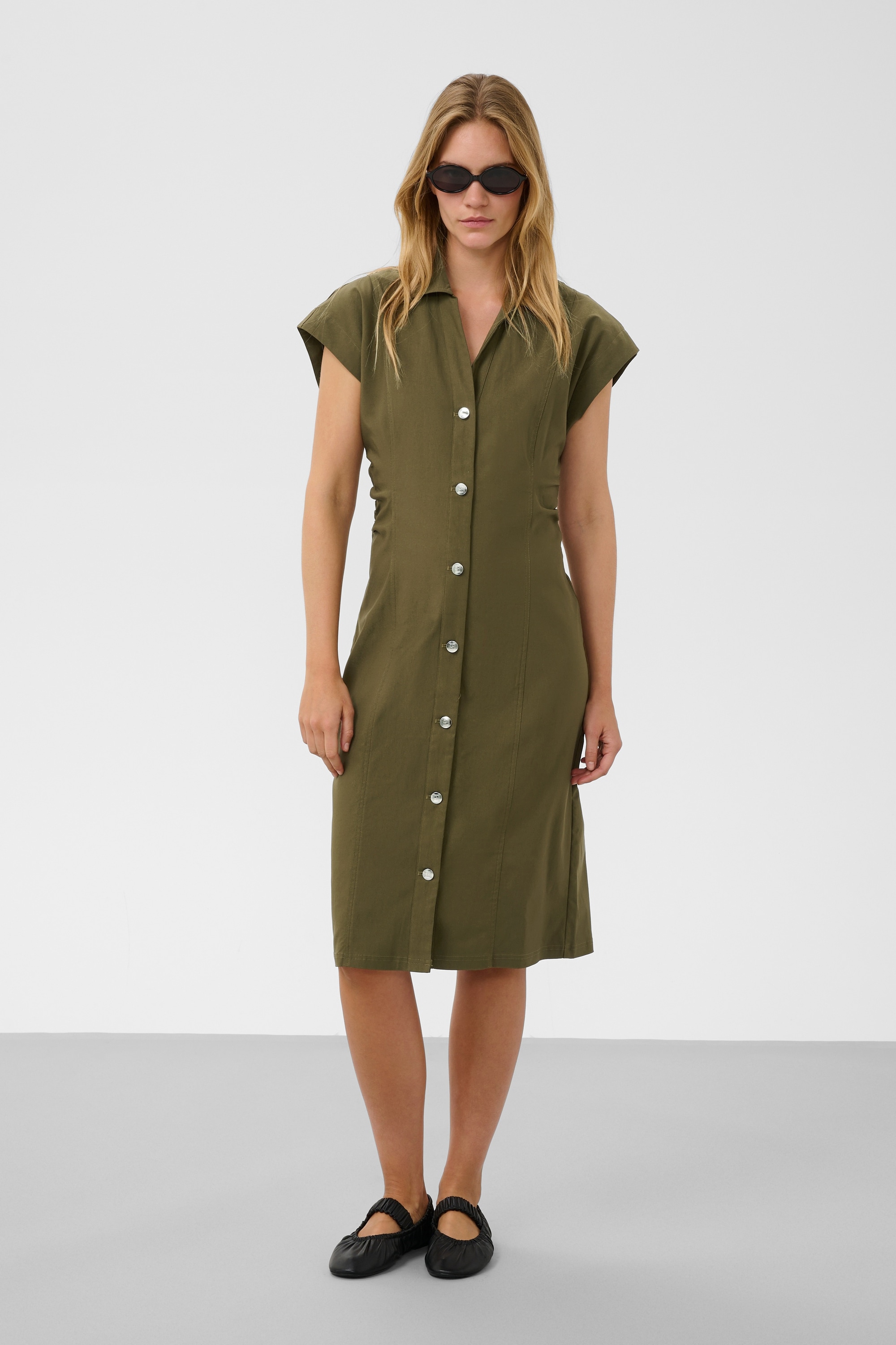 SOAKED IN LUXURY Midikleid »Damen Kleid SLZazu«