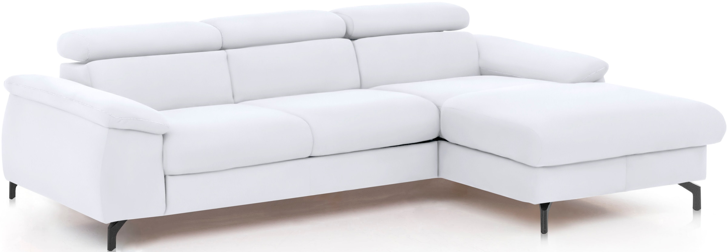 COTTA Ecksofa "Kitty L-Form, B: 242 cm" mit Kopfteilverstellung, optional Schlaffunktion & Bettkasten