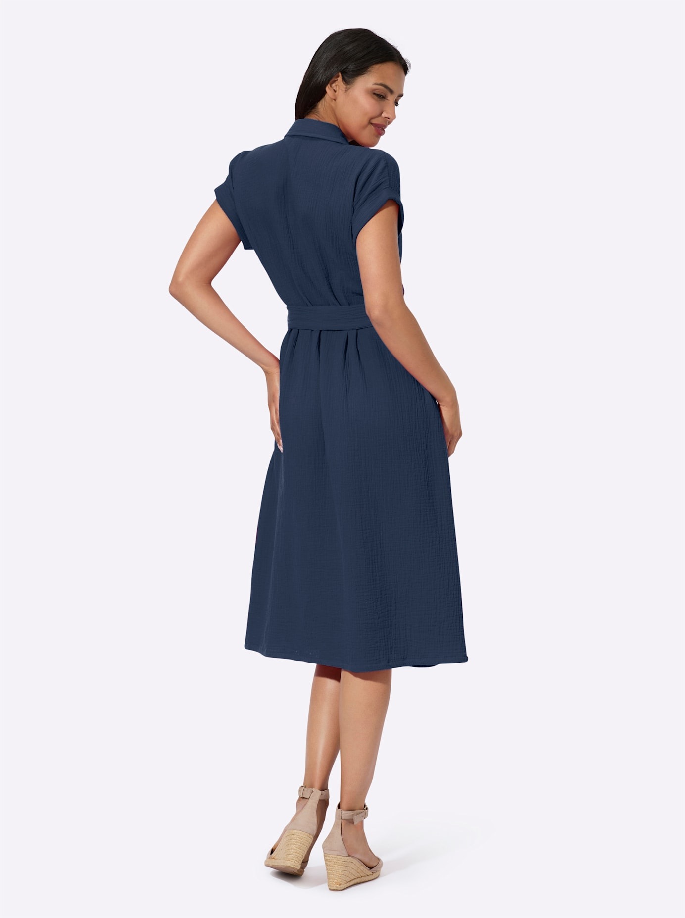 Classic Basics Women Dress Dark Blue 38 2