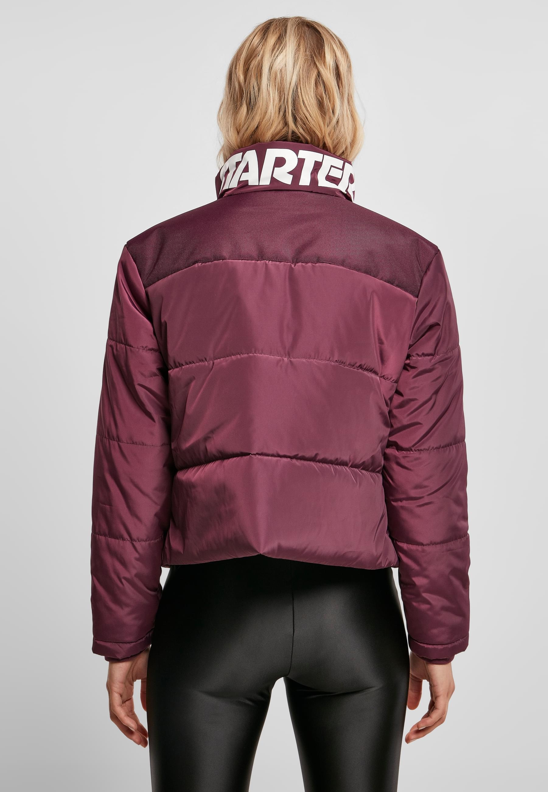 Starter Black Label Winterjacke »Starter Black Label Damen Ladies Starter Logo Puffer Jacket«, (1 St.), ohne Kapuze