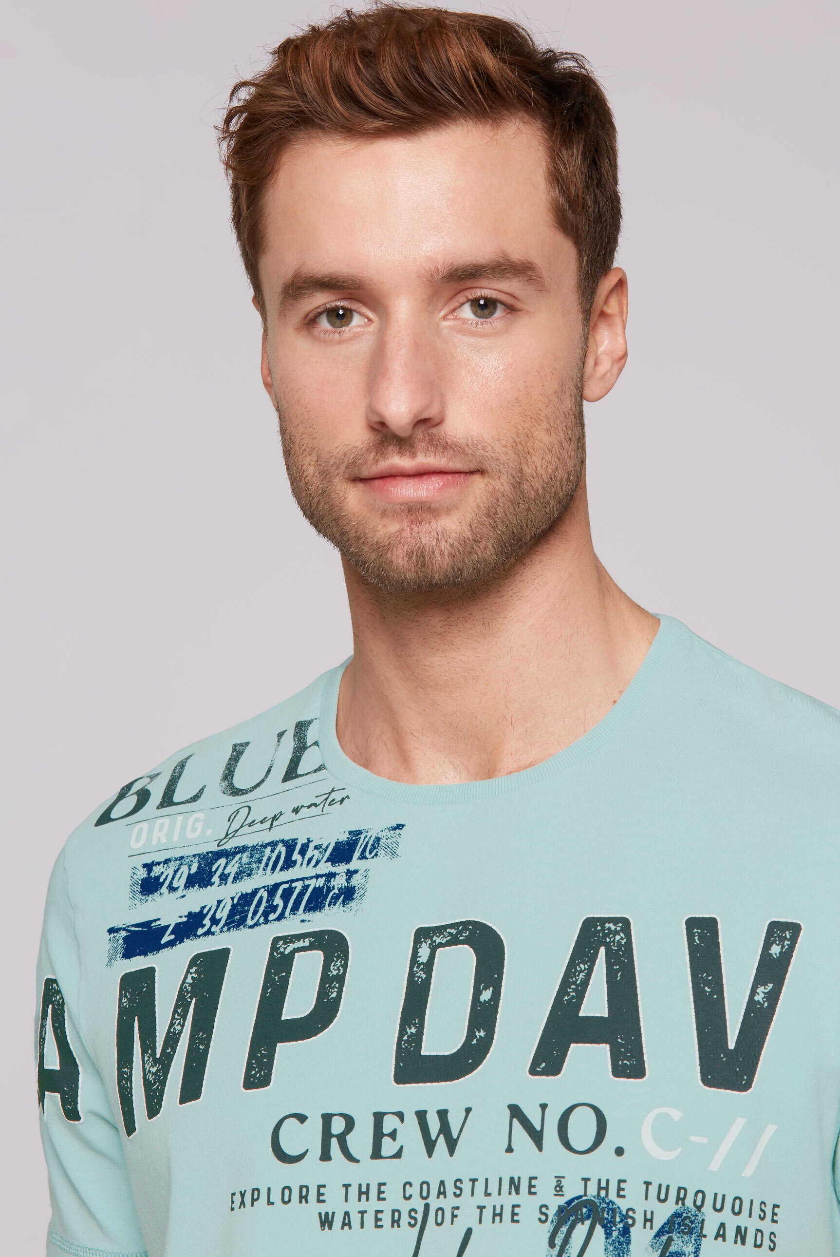 CAMP DAVID Rundhalsshirt, mit Baumwolle