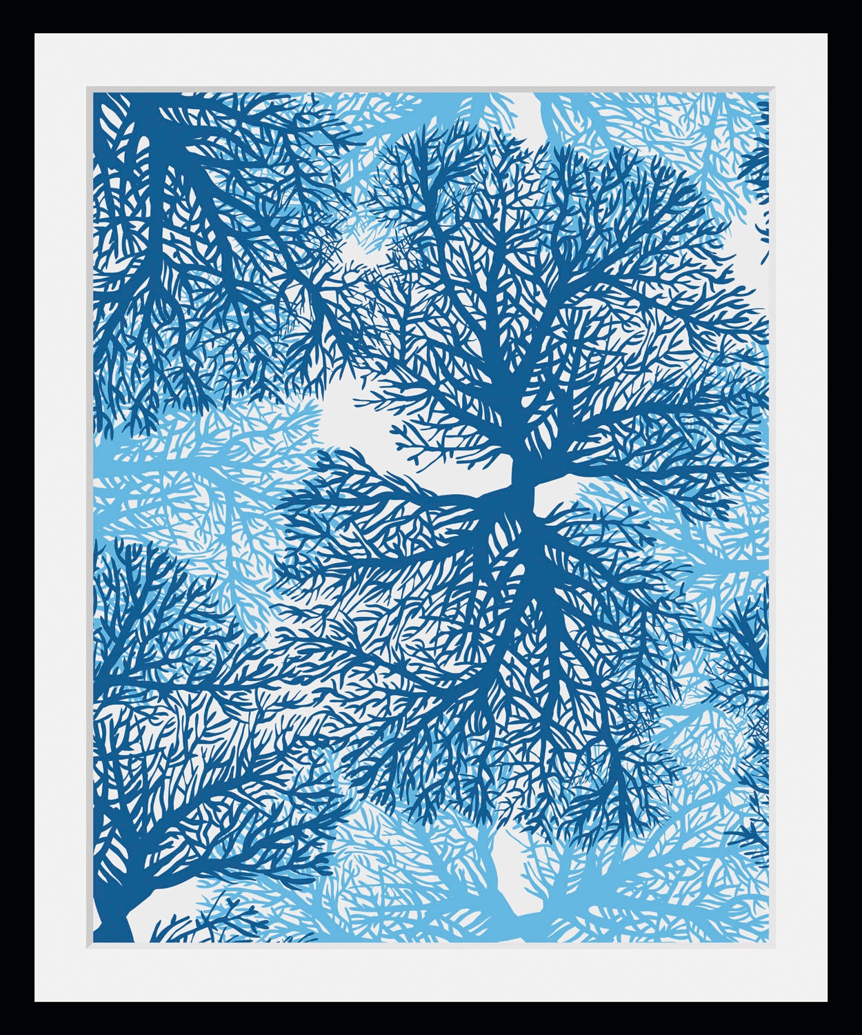 queence Bild »Mirco«, Meer-Wassertiere-Kunst, (1 St.), HD Premium Poster-Druck inkl. Holzrahmen