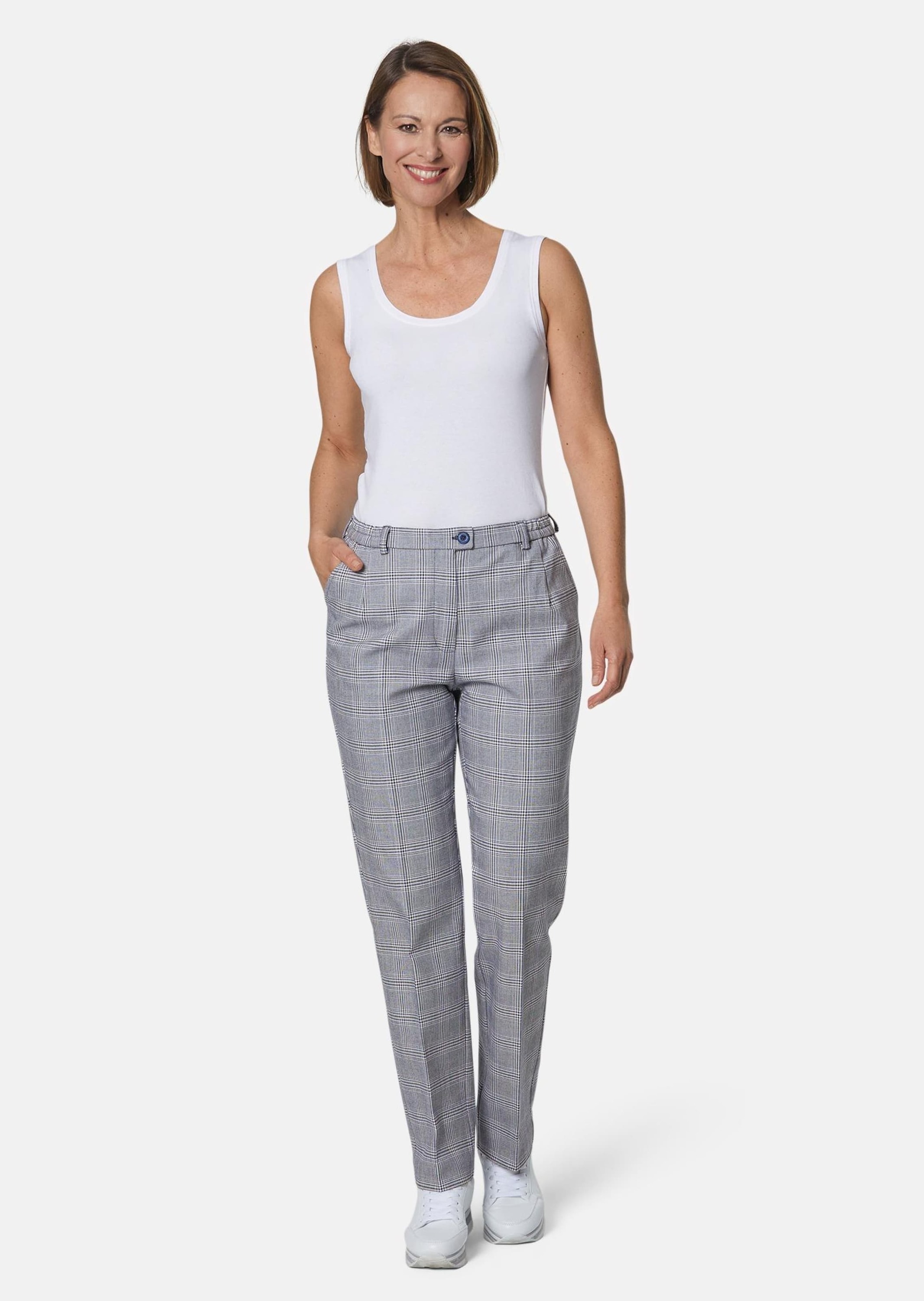 GOLDNER 2-in-1-Hose "Kurzgröße Karohose Anna" günstig online kaufen