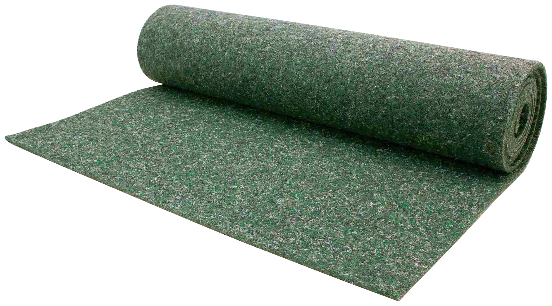 Nadelvliesteppich "MERLIN, Made in Netherlands", grün, B:200cm H:5,2mm L:500cm, Nadelfilz, PRIMAFLOR-IDEEN IN TEXTIL, Teppiche, Flachgewebe, Nadelvlies, meliert, besonders robust & strapazierfähig
