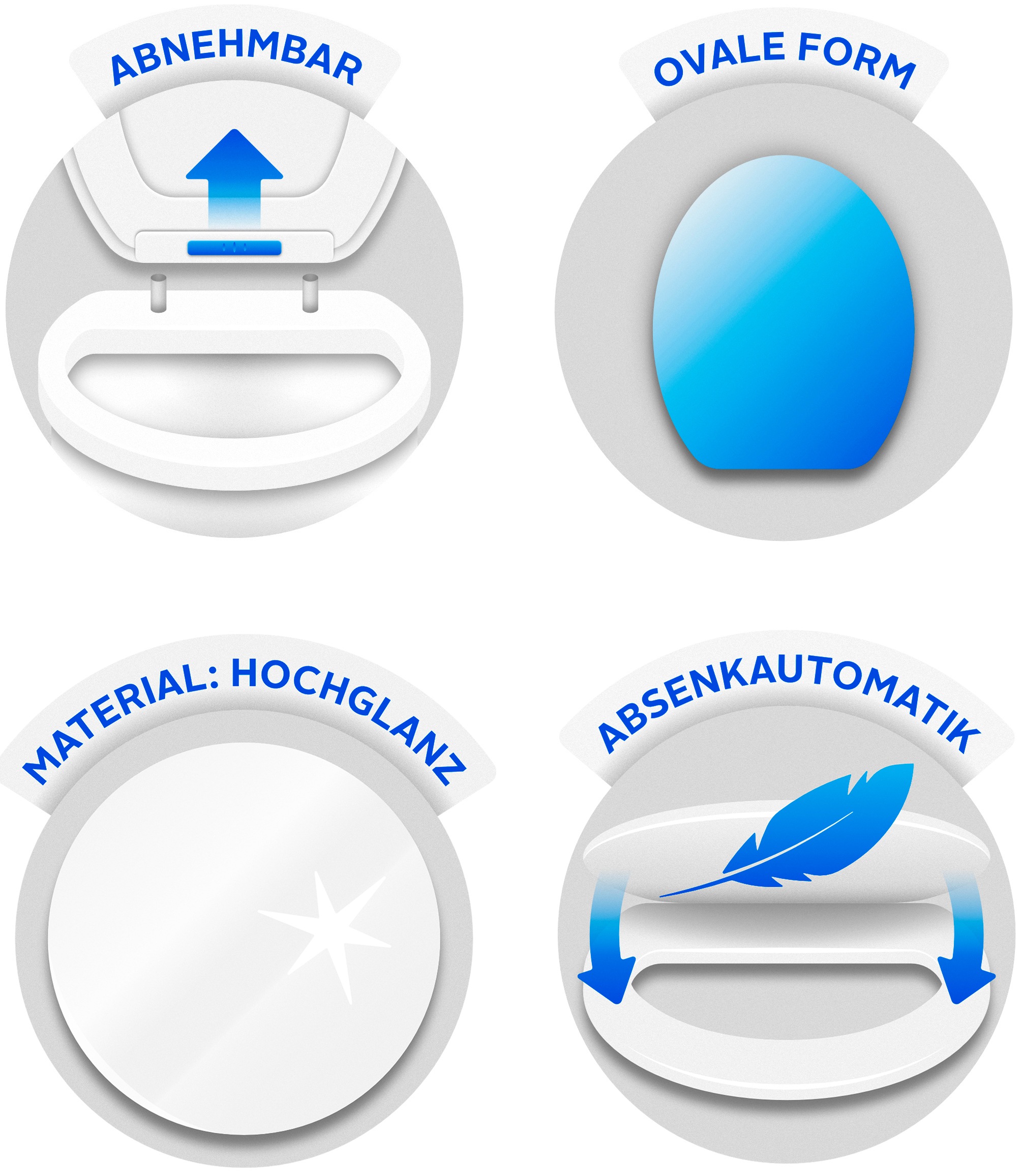 WENKO WC-Sitz »Pretty«, mit Softclose, aus Thermoplast