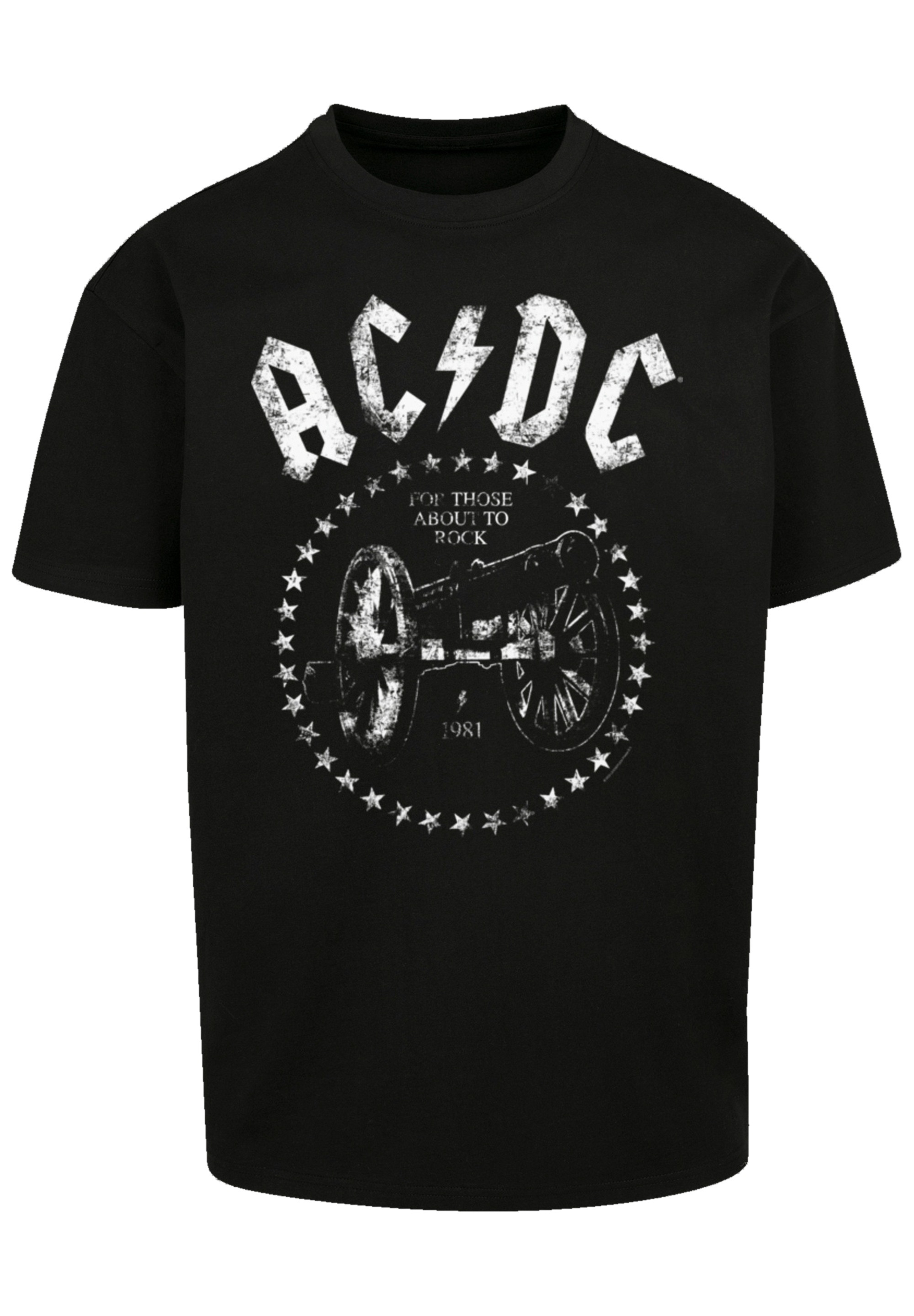 F4NT4STIC T-Shirt »ACDC We Salute You Cannon«, Premium Qualität