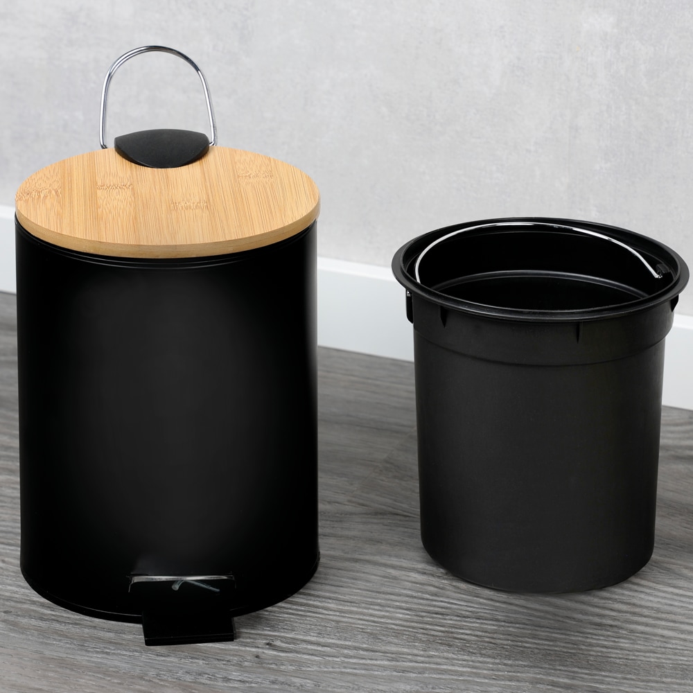 KESPER® Kosmetikeimer »Mülleimer Bambus, FSC® zertifiziert, 3l« inkl. Inneneimer, Deckel mit Soft-Close