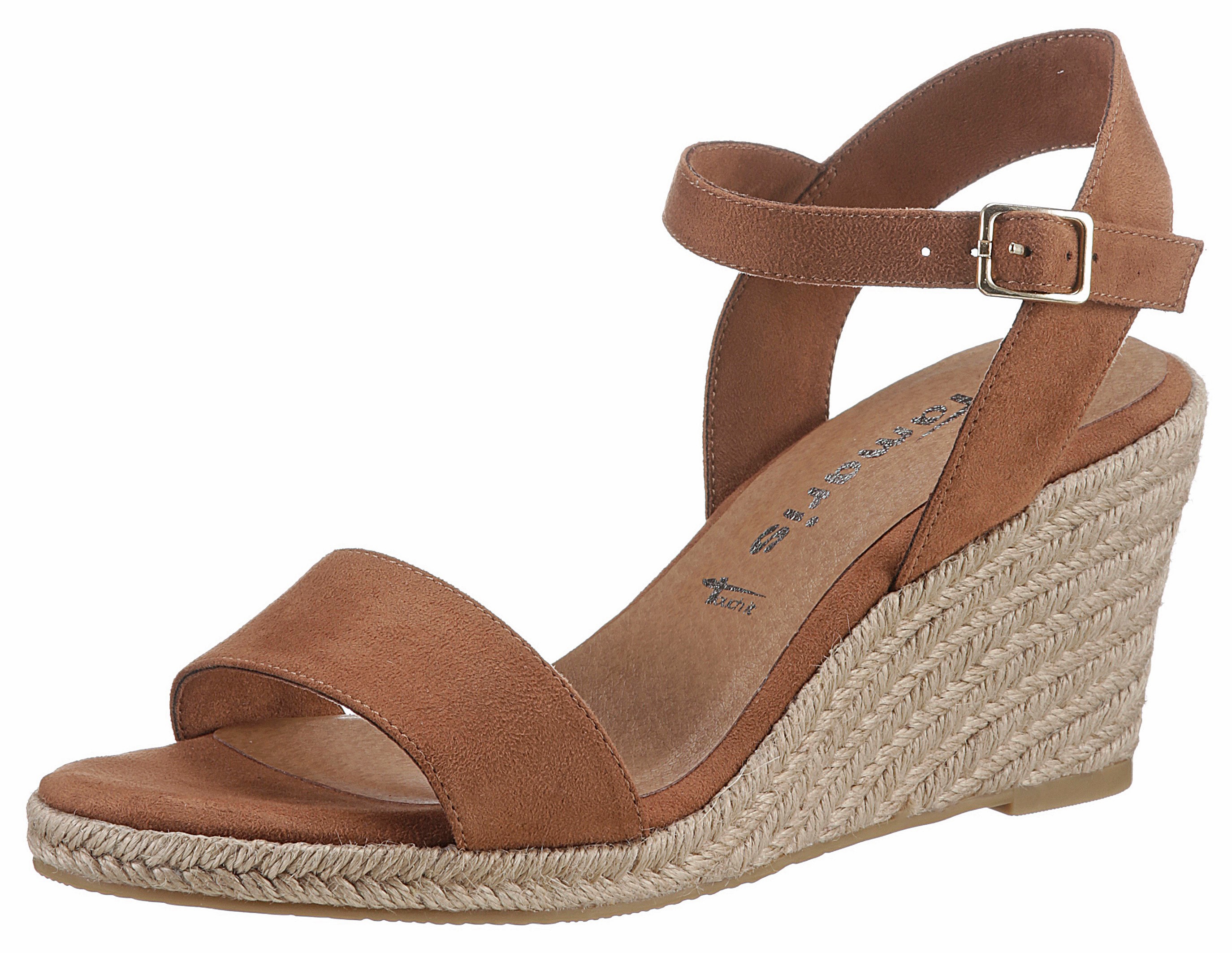 Tamaris Keilsandalette, Sommerschuh, Riemchensandale, mit verstellbarem Riemchen