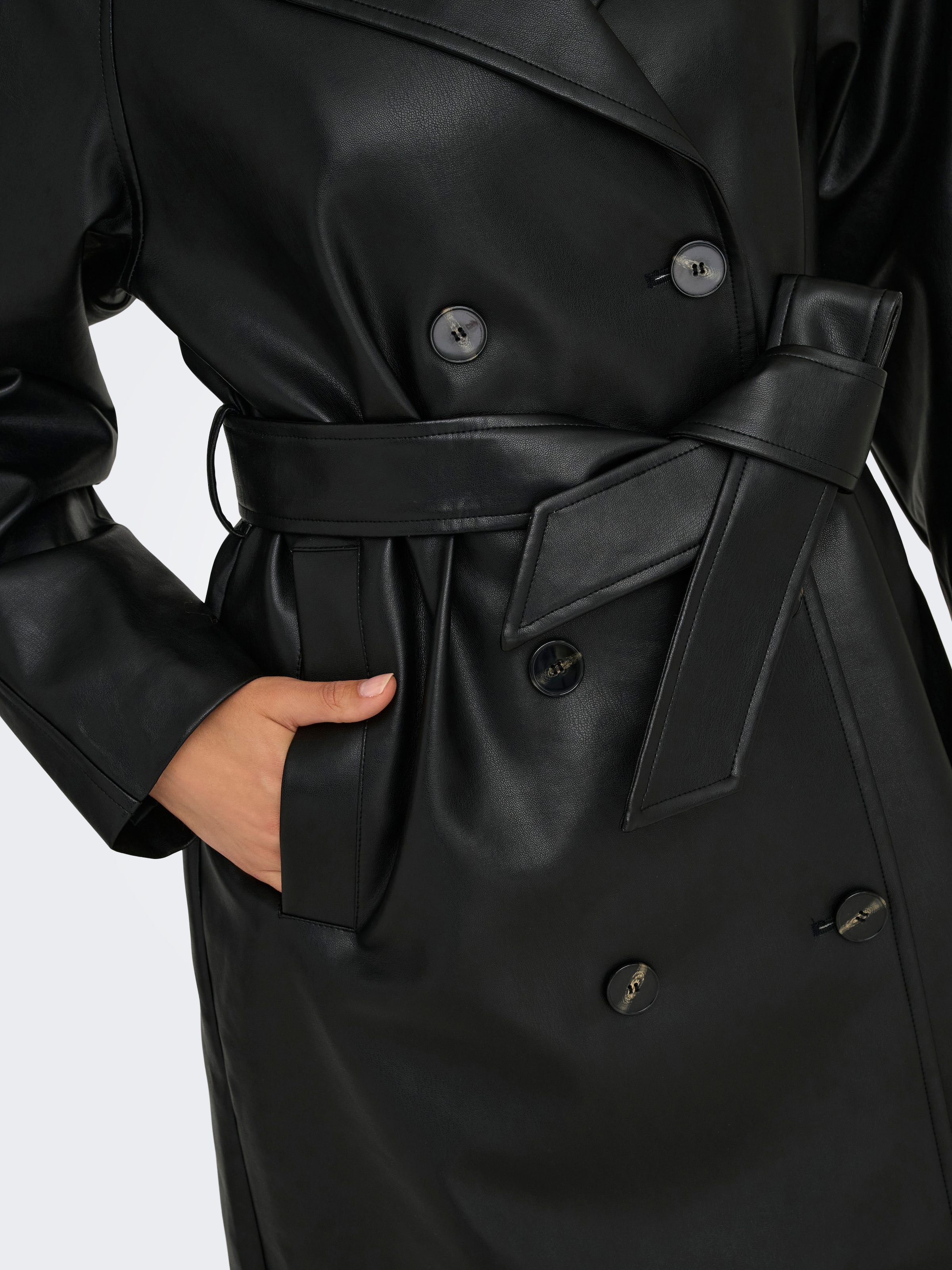 ONLY Trenchcoat »ONLBINA FAUX LEATHER TRENCHCOAT CC OTW«