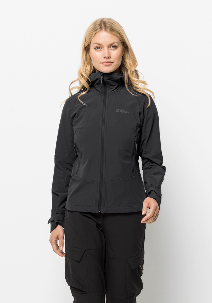 Jack Wolfskin Softshelljacke "KAMMWEG JKT W", mit Kapuze