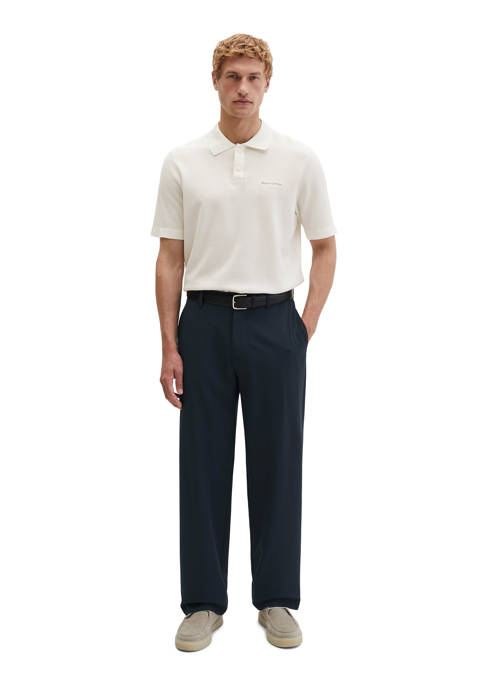 Marc O'Polo Poloshirt »DFB Travel Collection« aus reiner Bio-Baumwolle, Strick-Polo