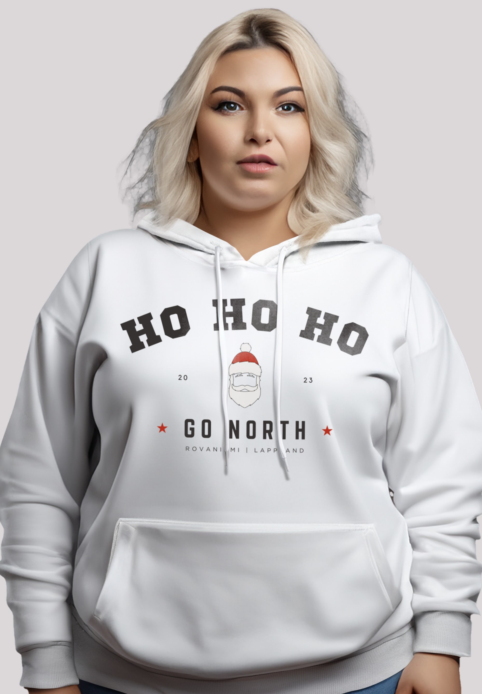 F4NT4STIC Megztinis su gobtuvu »Ho Ho Ho Santa W...