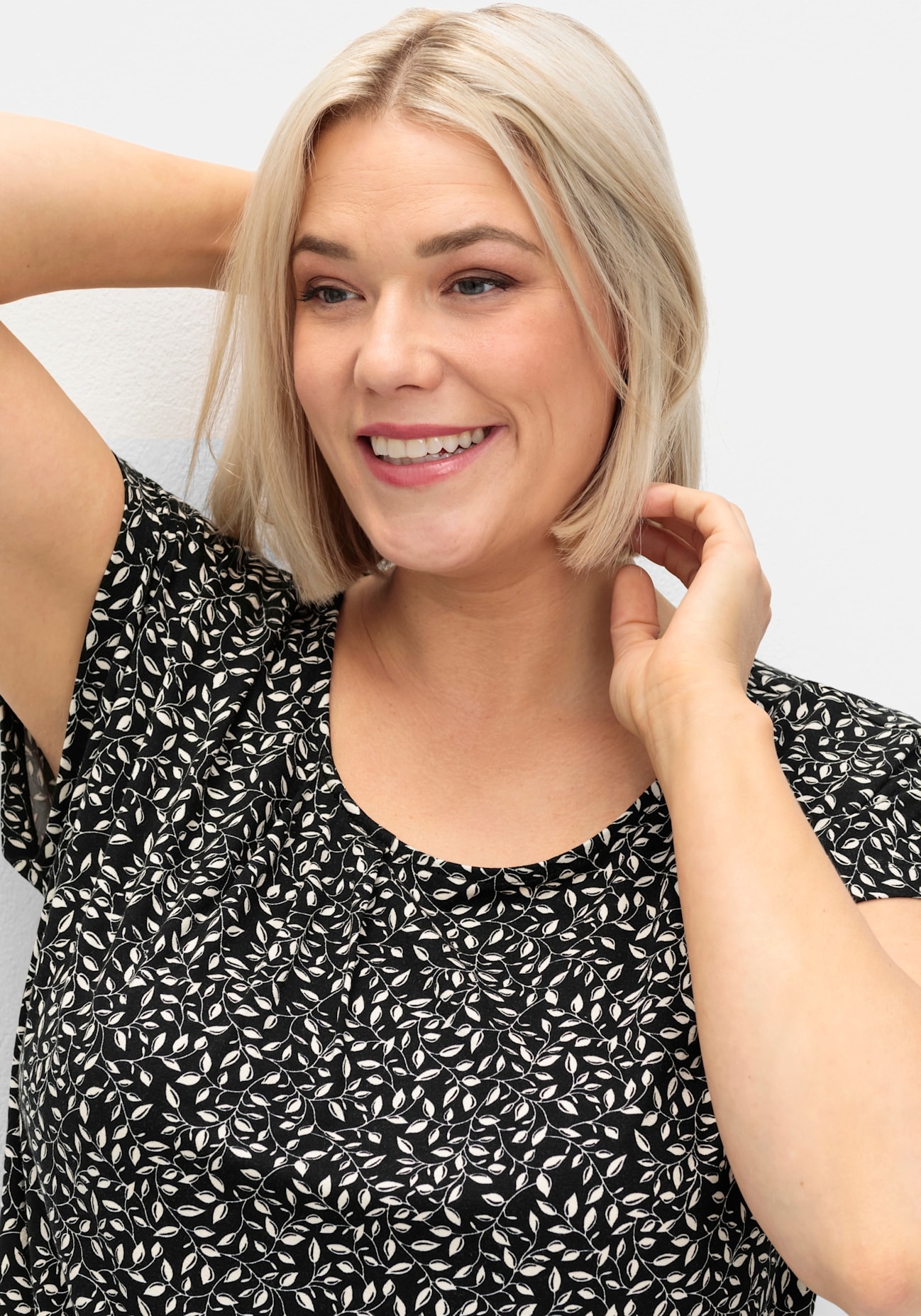 Sheego Kurzarmshirt »Kurzarmshirt«, (1 tlg.)