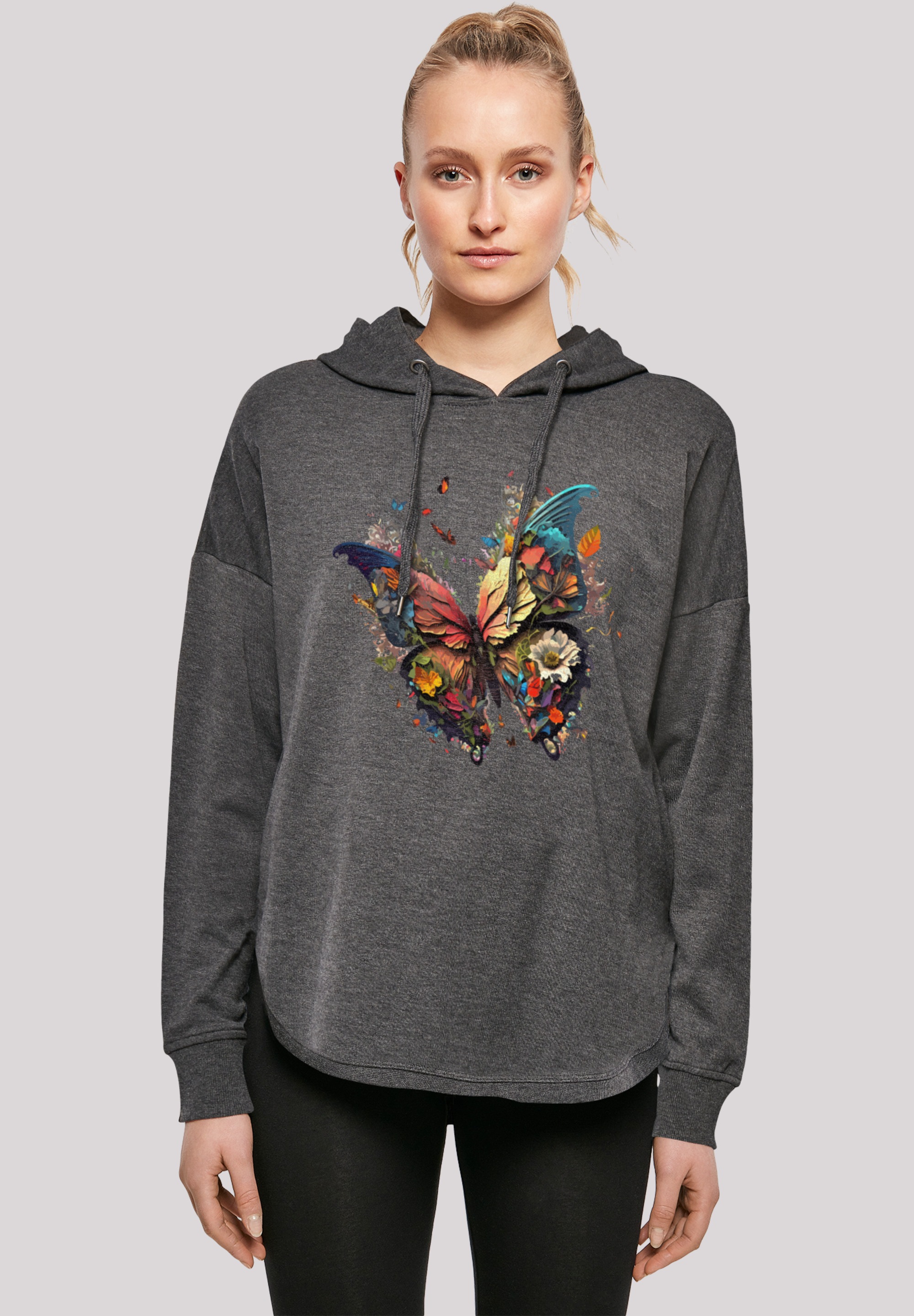 F4NT4STIC Kapuzenpullover "Schmetterling Bunt", Print