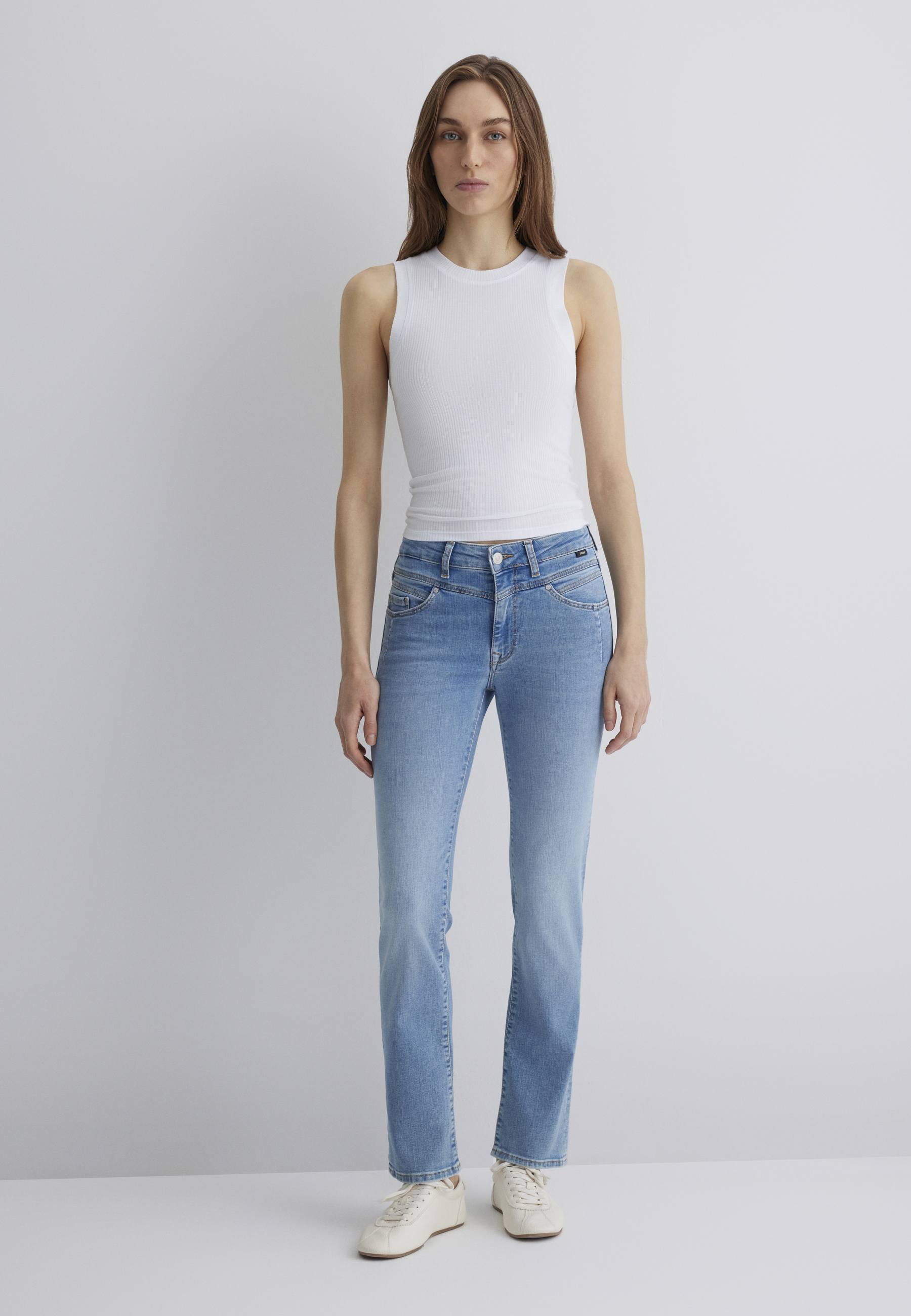 Mavi Straight-Jeans »KENDRA«, gerde Form