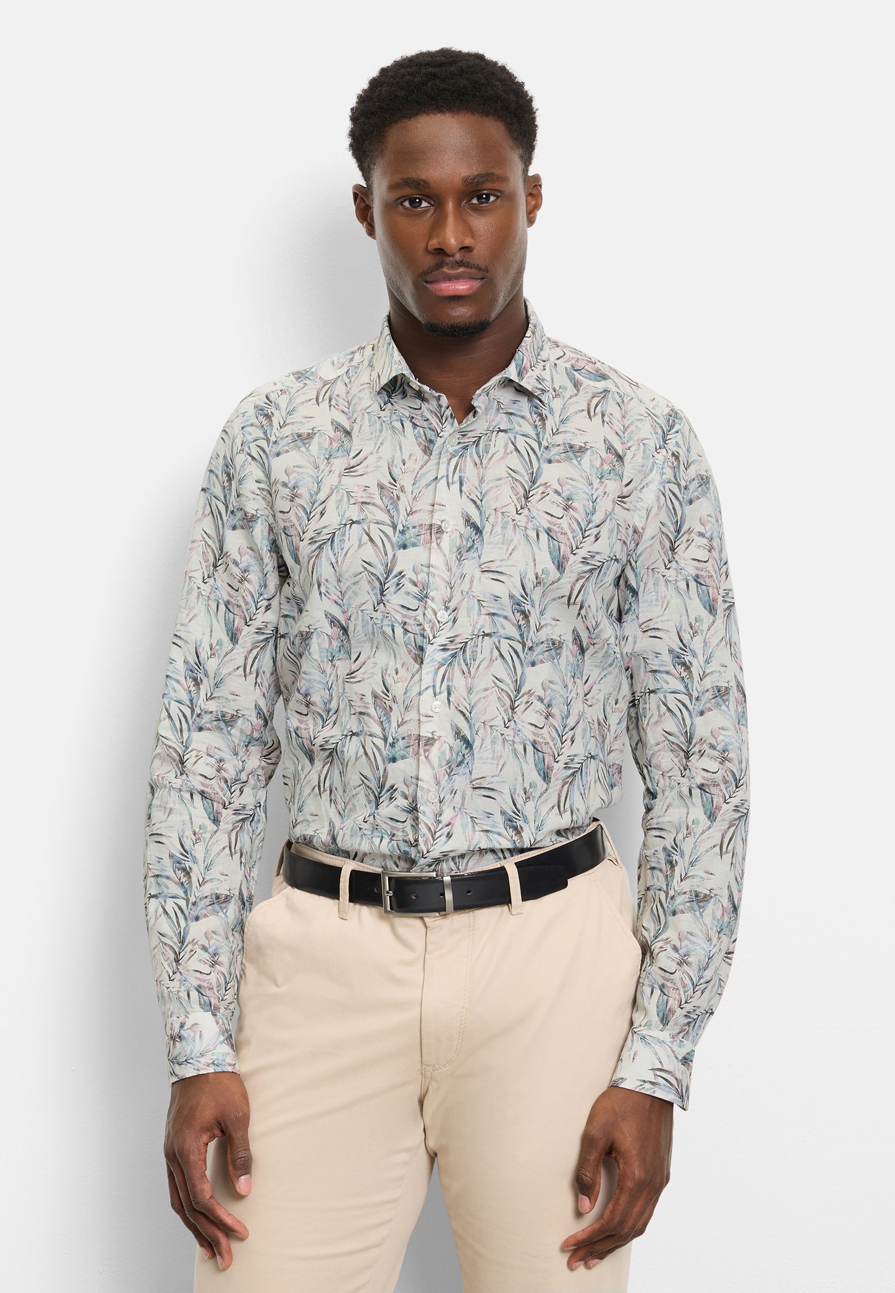OLYMP "OLYMP Level Five garment washed, Body Fit, Kent"