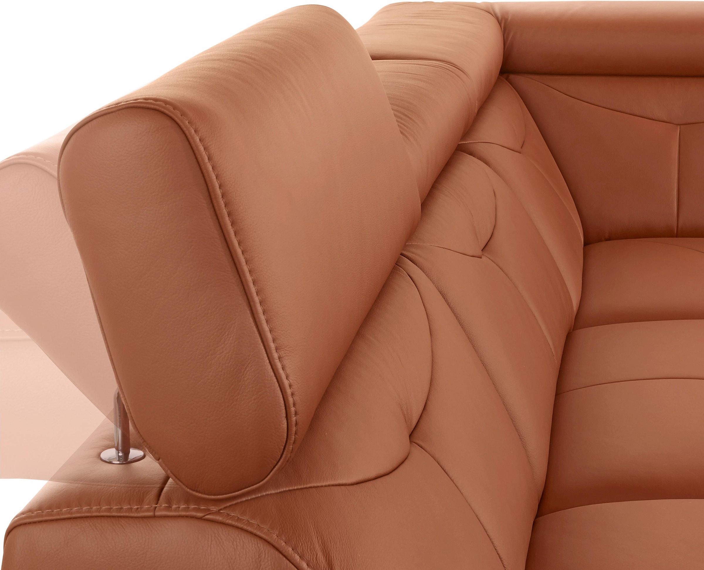 exxpo - sofa fashion Ecksofa »Spring, super bequem und komfortabel mit Armteil- und Kopfteilfunktion«, wahlweise mit Bettfunktion und Bettkasten, L-Form