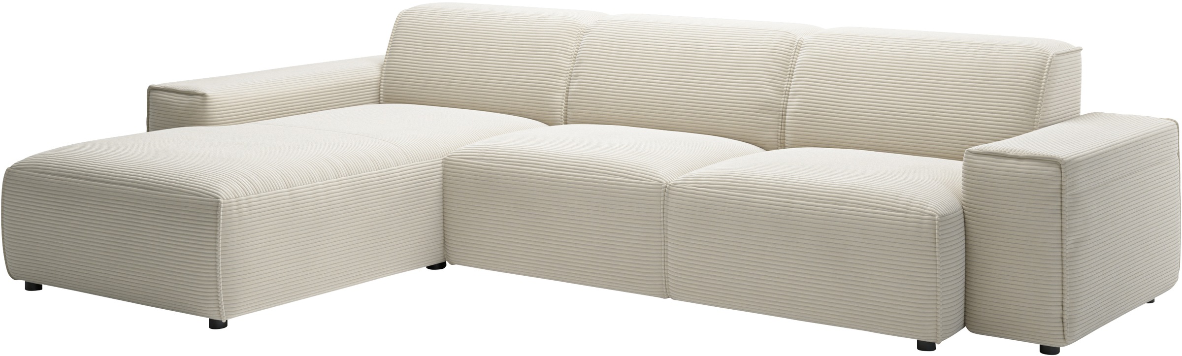 andas Ecksofa »Glimminge auch in Breitcord, Feincord, Bouclé + Easy care-Bezug«, L-Form, Breite 294, Zierkissen