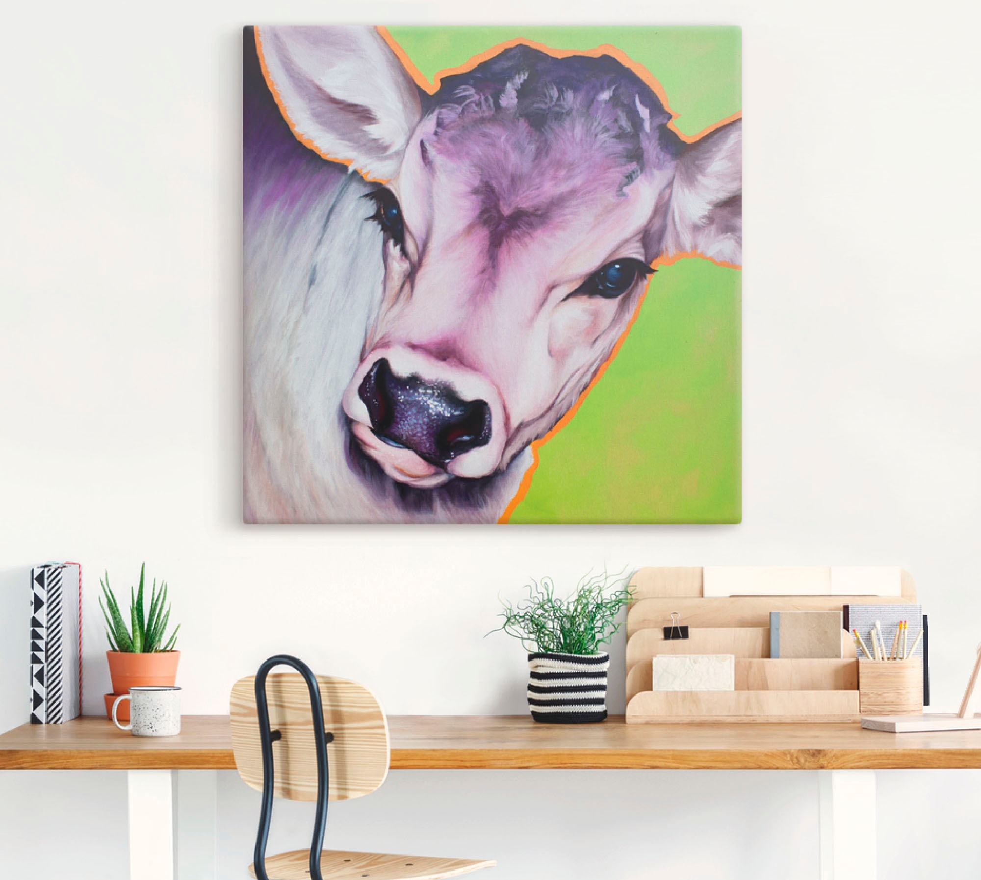 »Kuh versch. Haustiere, Wandaufkleber St.), in Größen Poster Pretty bestellen (1 Betty«, Wandbild Artland BAUR Leinwandbild, als | oder