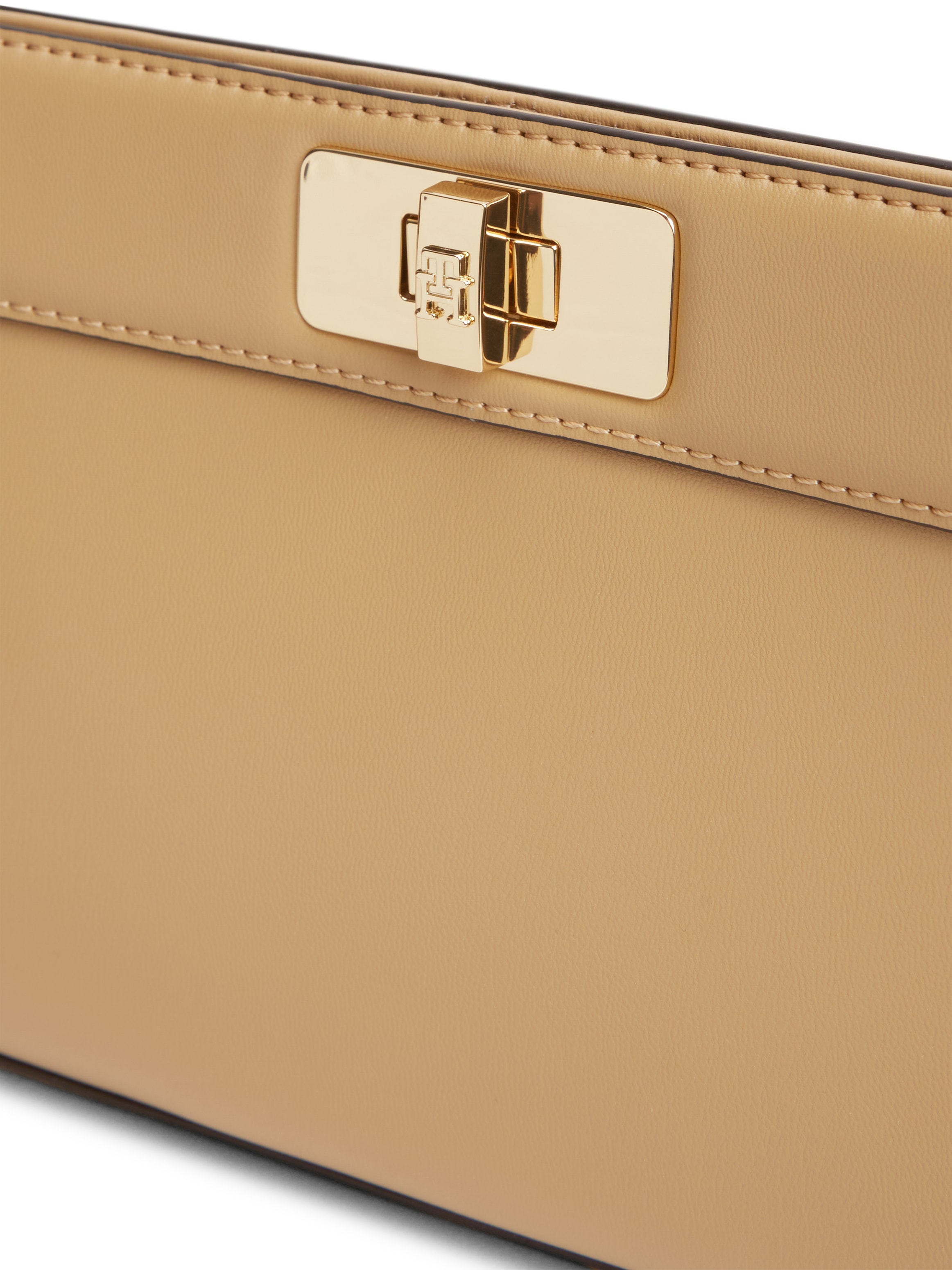 Tommy Hilfiger Clutch »TH MODERN CLUTCH« Damen Umhängetasche, Handtasche mit goldfarberem Umhängeriemen