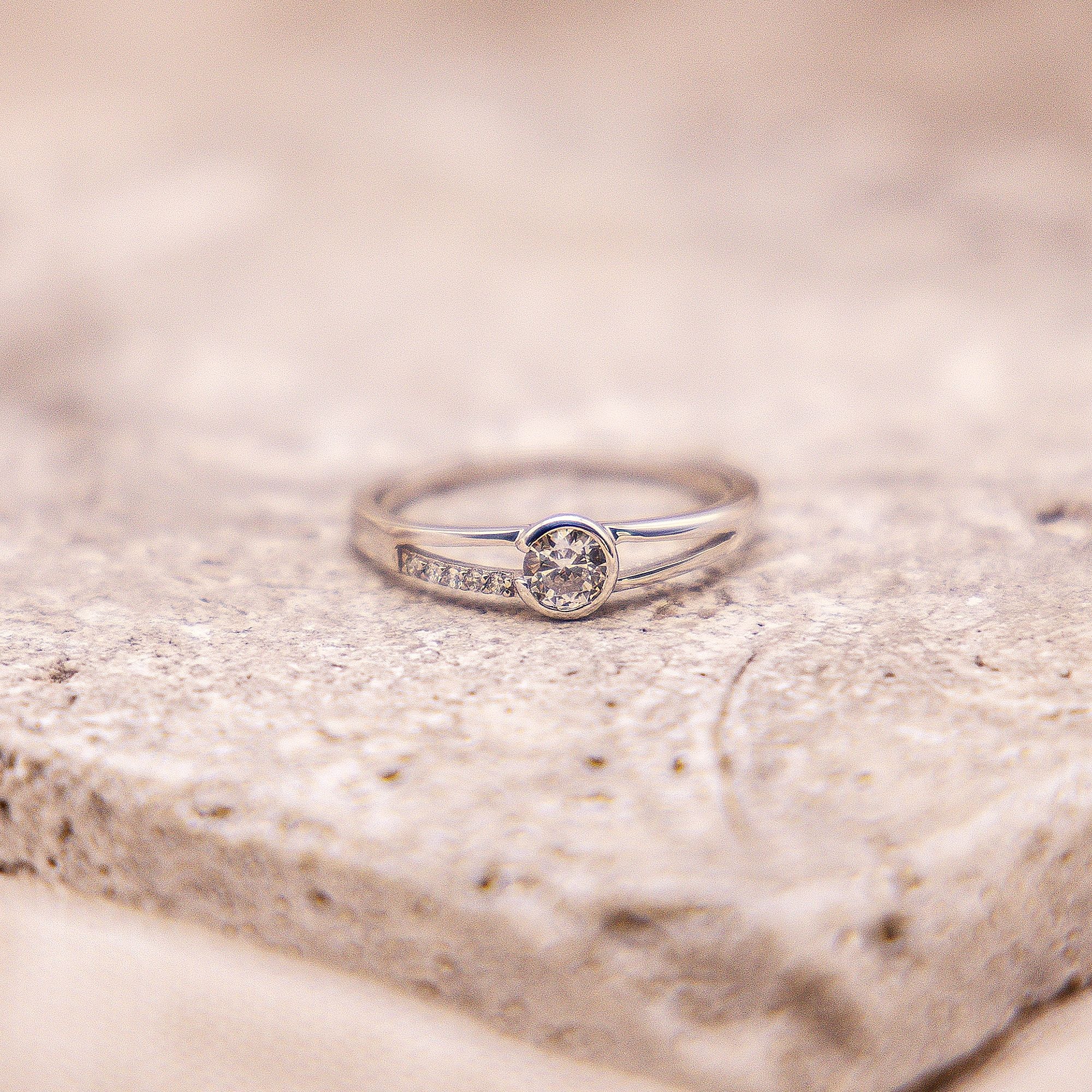 Fascination by Ellen K. Fingerring »Gold 375 mit Zirkonia weiß«