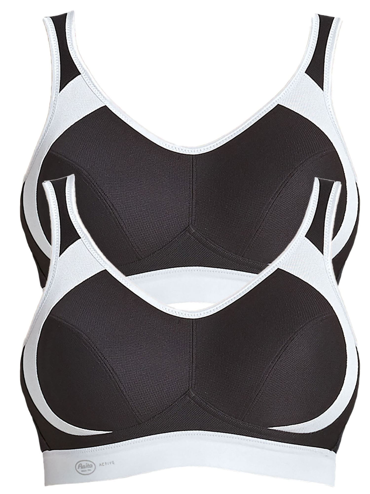Sport-BH ANITA "Sport BH extreme control", Damen, Gr. 85, Cup F, schwarz (schwarz schwarz), Stoff, Obermaterial: 76% Polyester PES. 19% Polyamid PA. 5% Elasthan EL., BHs Sport-BH