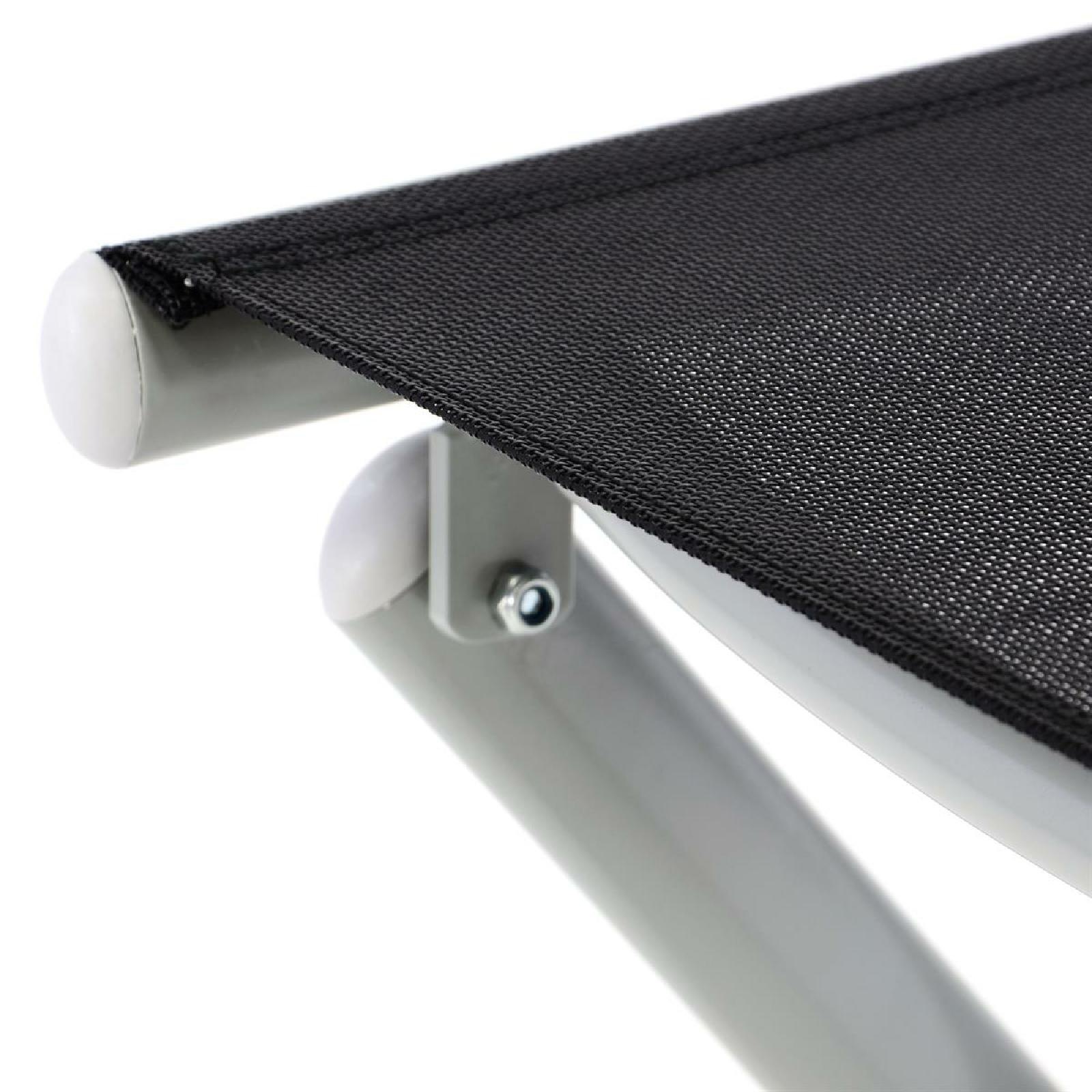 VCM Gartenstuhl "Fußteil zum Aluminiumstuhl, schwarz" () günstig online kaufen