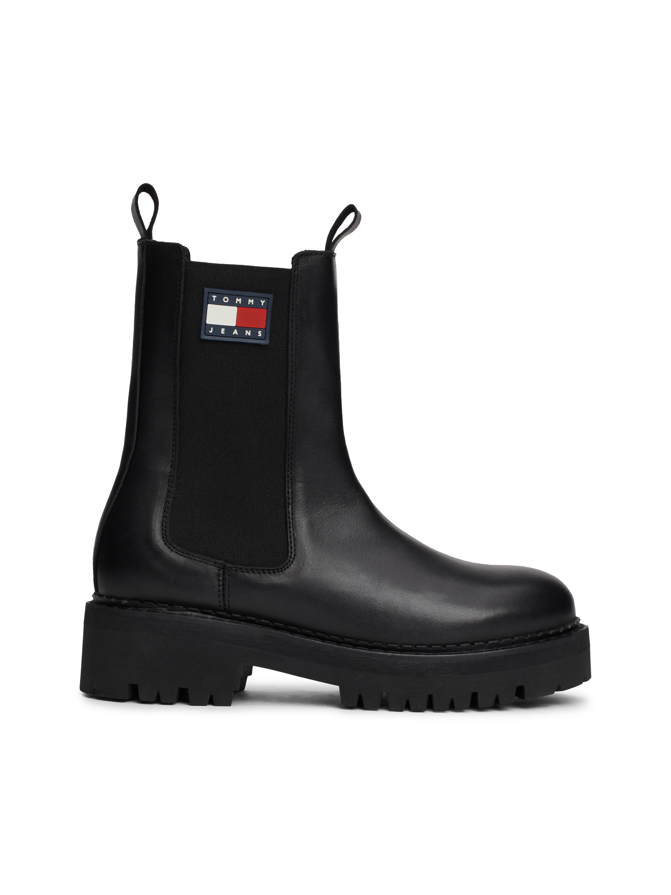 Tommy Jeans Chelseaboots »TJW URBAN CHELSEA«, Blockabsatz, Stiefelette, Schlupfschuh mit Stretcheinsatz