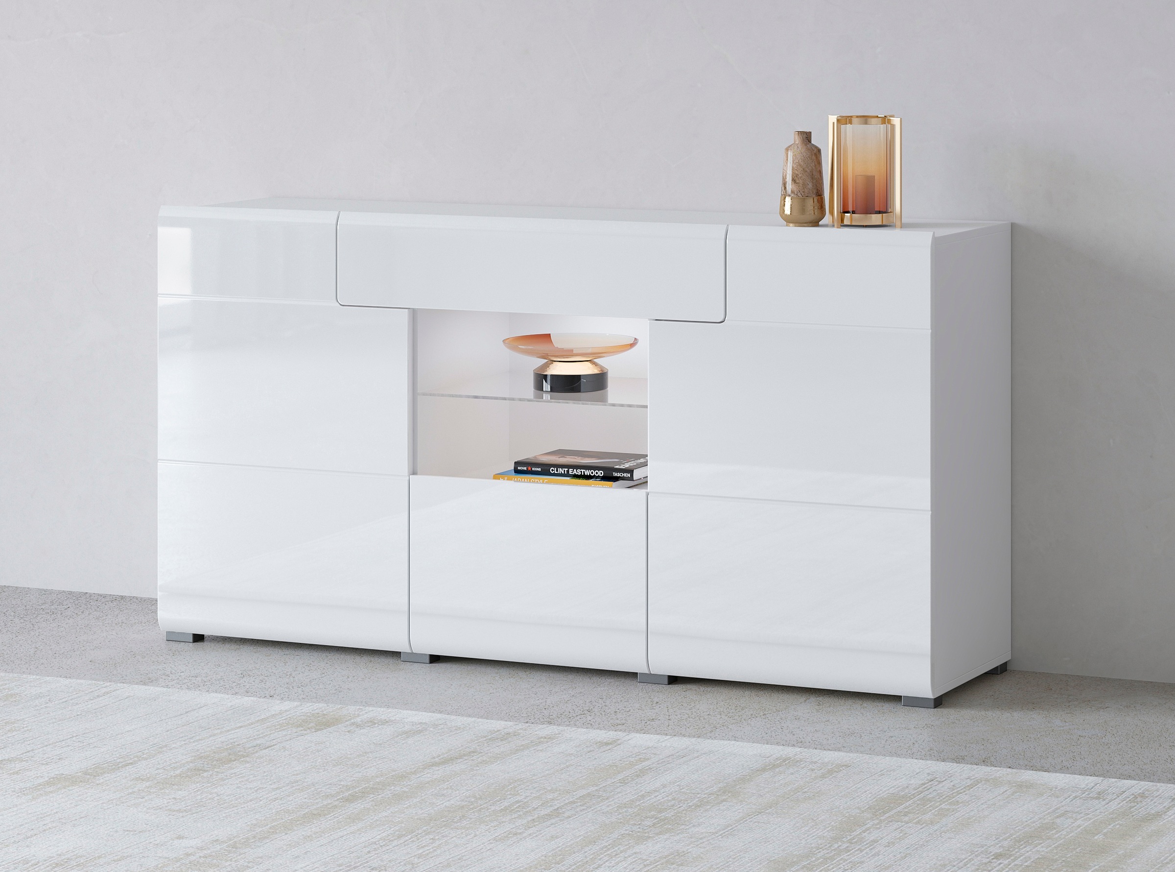 OTTO home Sideboard "Toledo,Breite 159cm,moderne Anrichte mit dekorative Fr günstig online kaufen