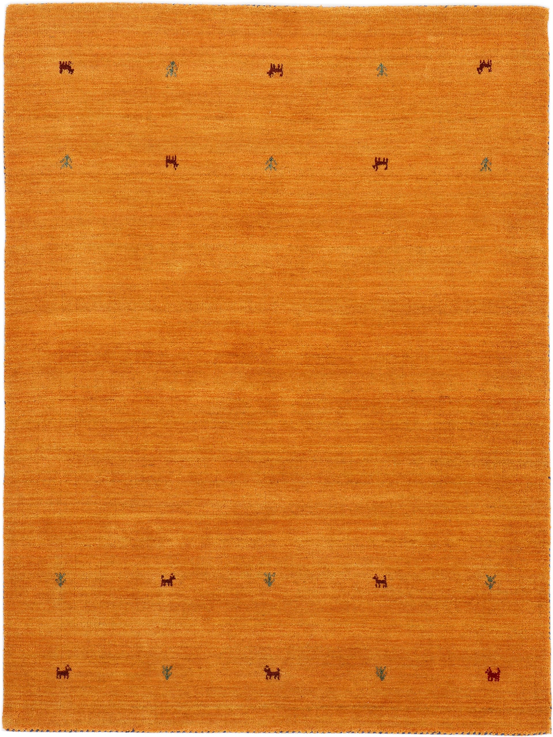 carpetfine "Gabbeh Uni, auch als Läufer und Rund erhältlich" rechteckig 15 mm Höhe reine Wolle, handgewebt, Gabbeh Loom Tiermotiv, große Farbauswahl