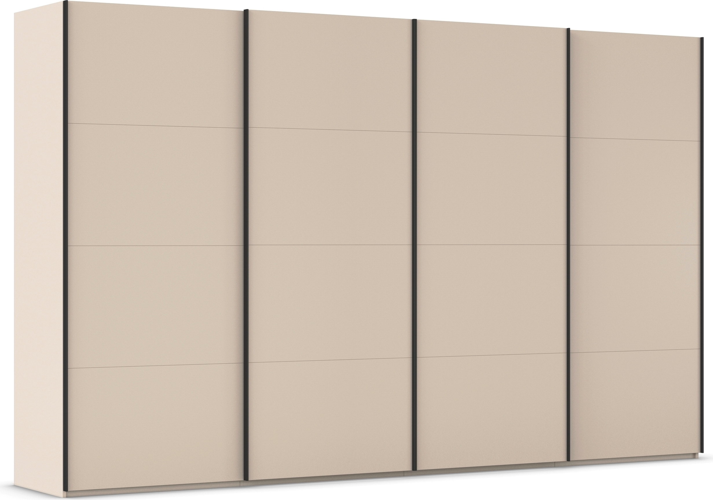Schwebetürenschrank RAUCH, B:360cm H:223cm T:68cm, beige, Holzwerkstoff, Schränke, "Kleiderschrank Schrank Garderobe Schlafzimmerschrank SCALE-FYRA",