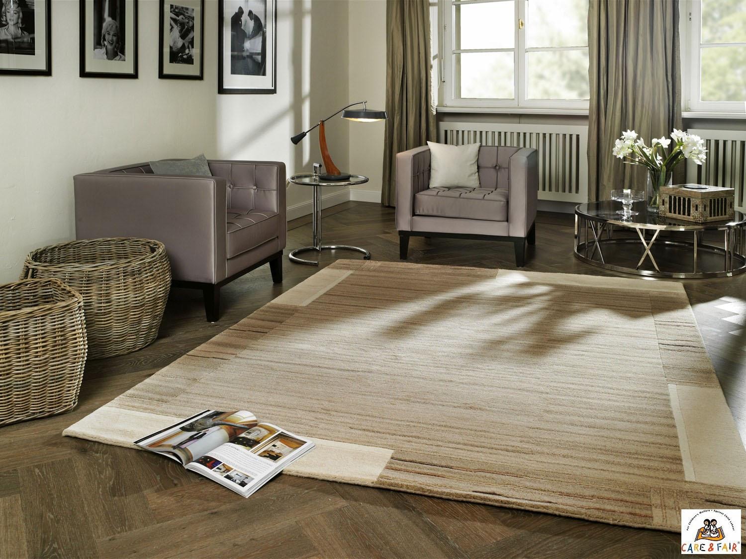 OCI DIE TEPPICHMARKE Wollteppich "Savana Kite" rechteckig 6 mm Höhe handgek günstig online kaufen