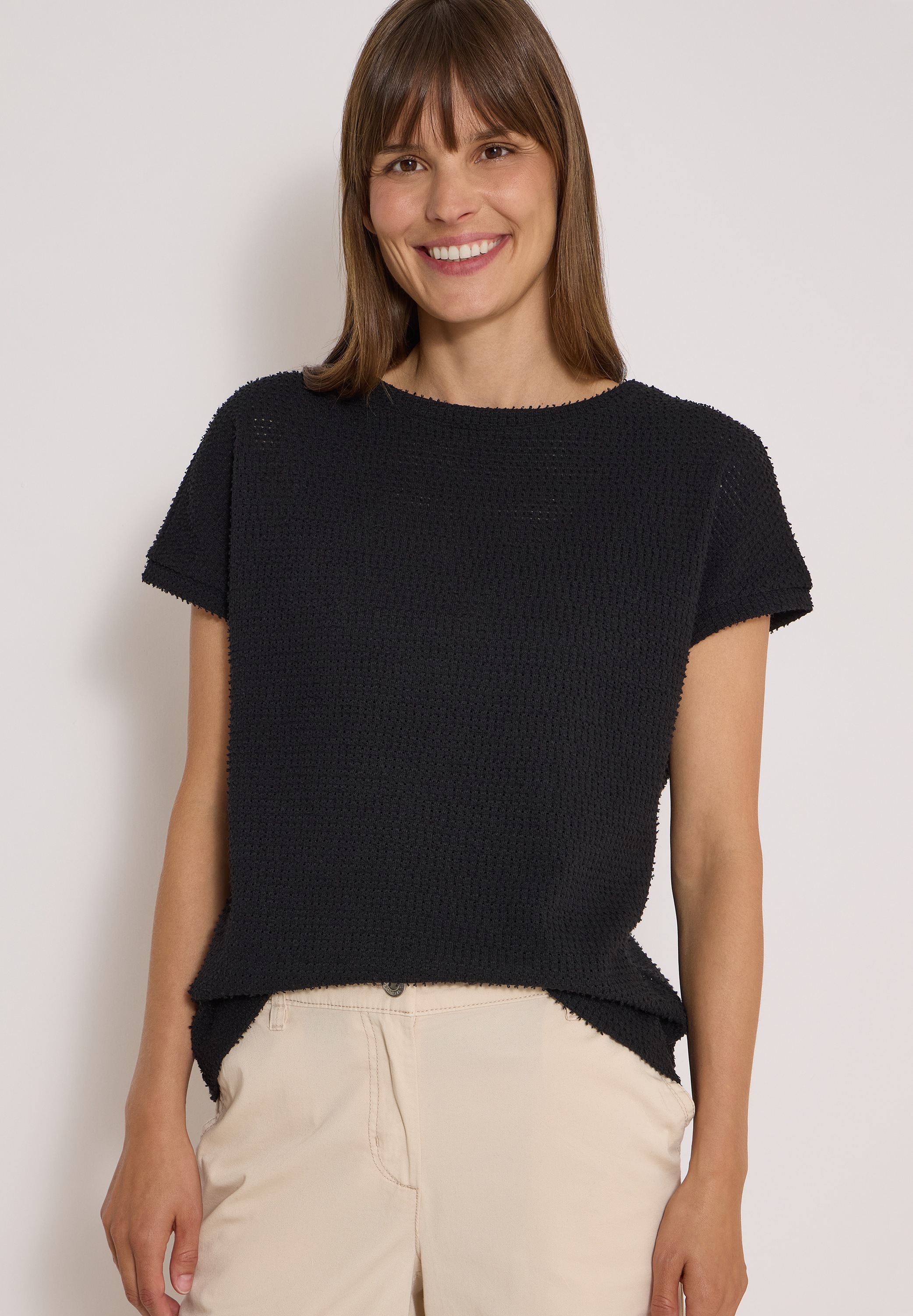 Cecil T-Shirt mit U-Boot-Ausschnitt