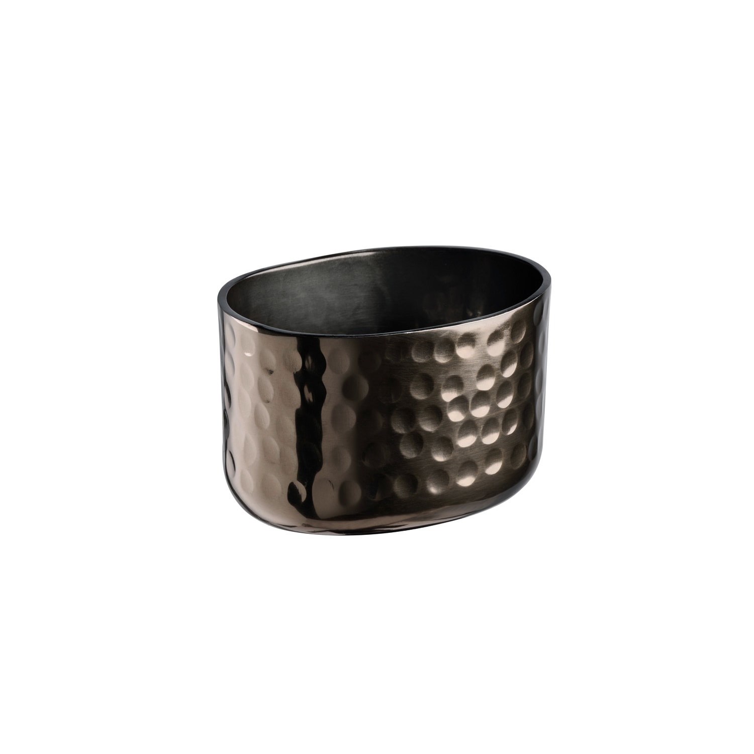 APS Dipschale "CRAFT, Aluminium, 8,5 x 6,5 cm", B/H/L: 6,5cm x 5,5cmgunmetal, Schüsseln, Aluminium Dipschale gehämmert, robust, leicht und kompakt