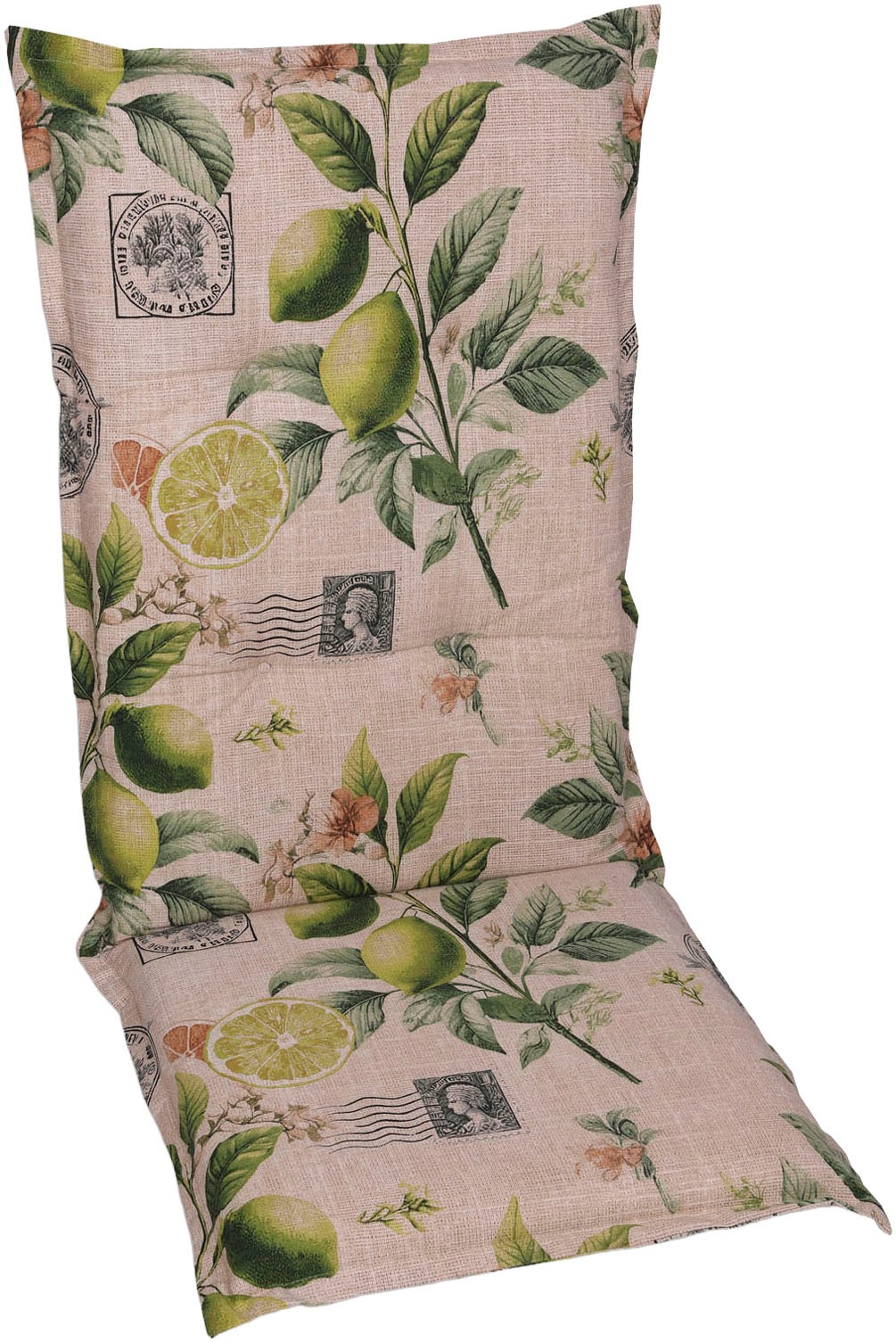 GO-DE Hochlehnerauflage Lemon sand - Maße BxLxH ca.: 50 cm x 120 cm x 7 cm