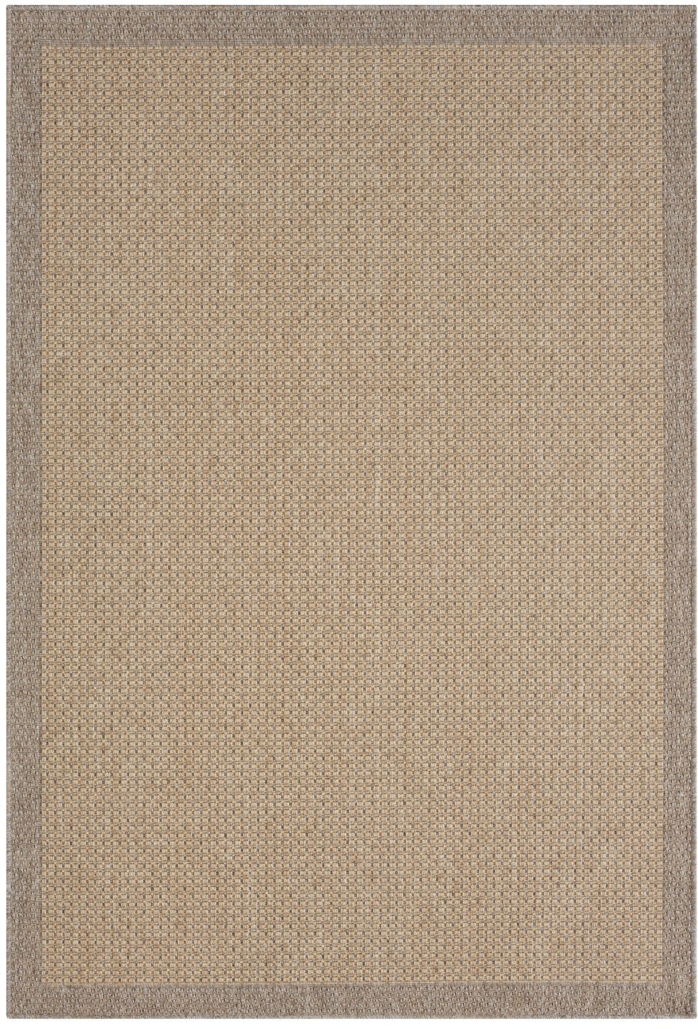 Myflair Möbel & Accessoires Teppich »Natura Lagerräumung«, rechteckig, 6 mm Höhe, Uni Farben, mit Bordüre, Outdoor geeignet, Balkon, Terrasse