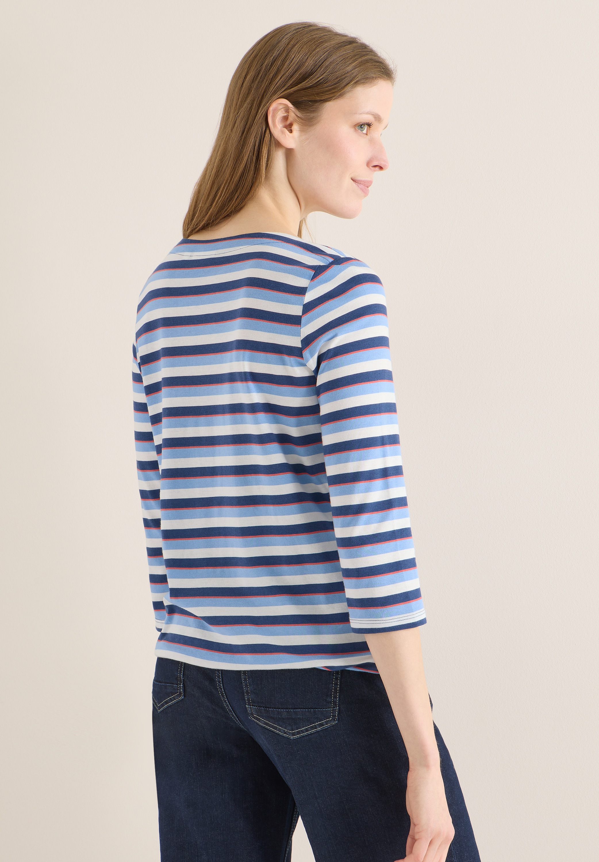 Cecil Rundhalsshirt mit U-Boot-Ausschnitt günstig online kaufen