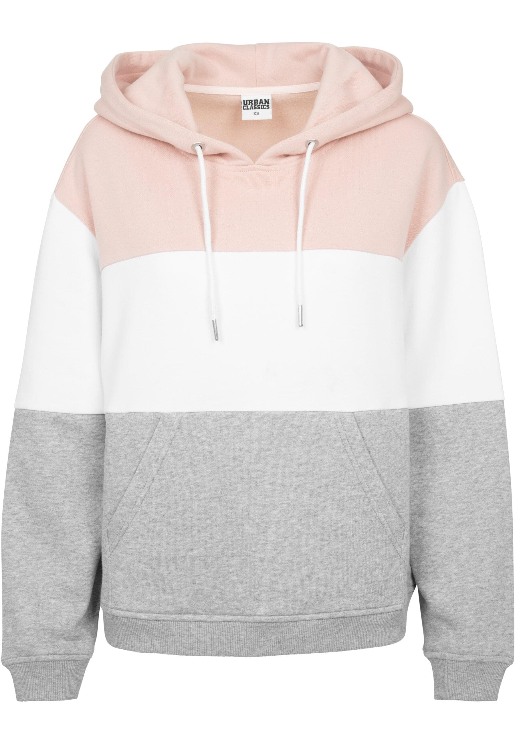 URBAN CLASSICS Rundhalspullover "Urban Classics Damen Ladies Oversize 3-Tone Hoody"