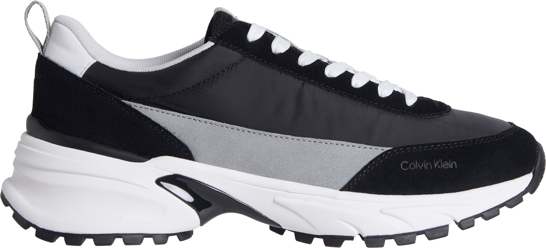 Calvin Klein Jeans Sneaker »HIKE RUNNER CASUAL NY-SU«  Halbschuh, Freizeitschuh, Schnürschuh mit Anziehlasche