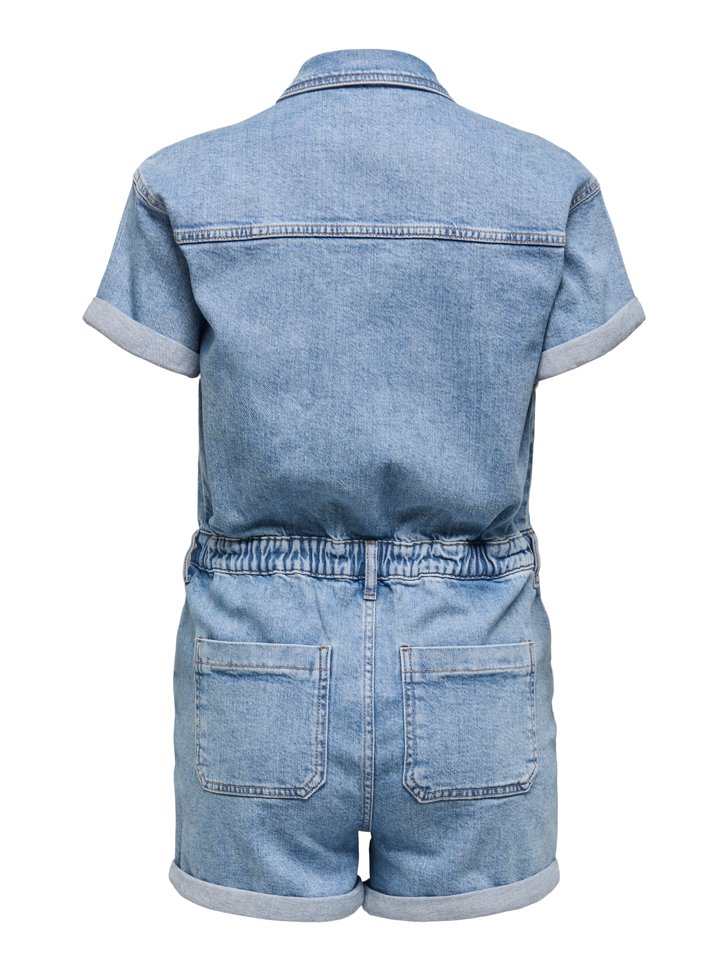 ONLY Playsuit »ONLCASTEL S/S DNM PLAYSUIT AZG NOOS« Baumwollmischung, Denim, regular fit