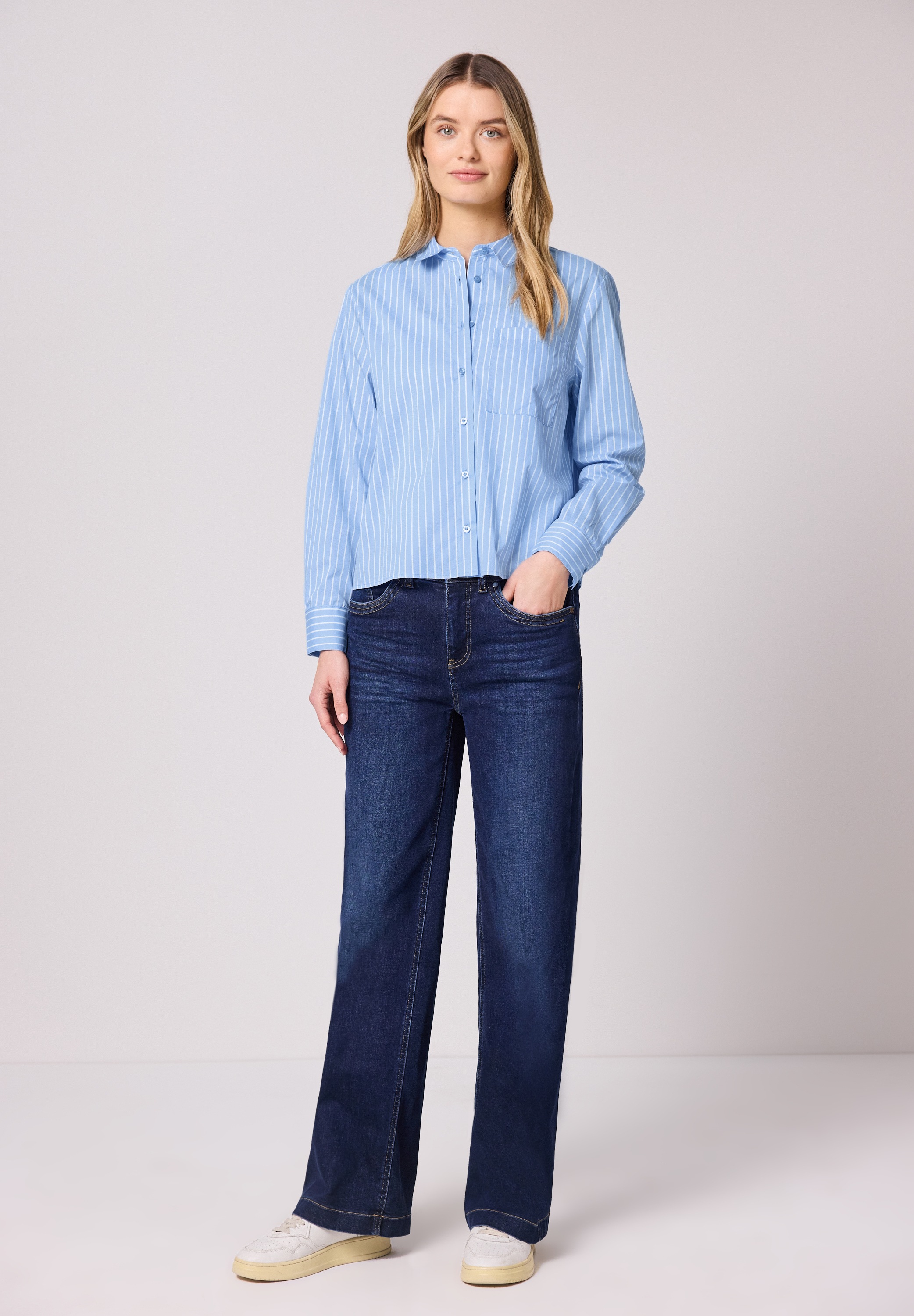 Thumbnail - STREET ONE Langarmbluse mit Brusttasche