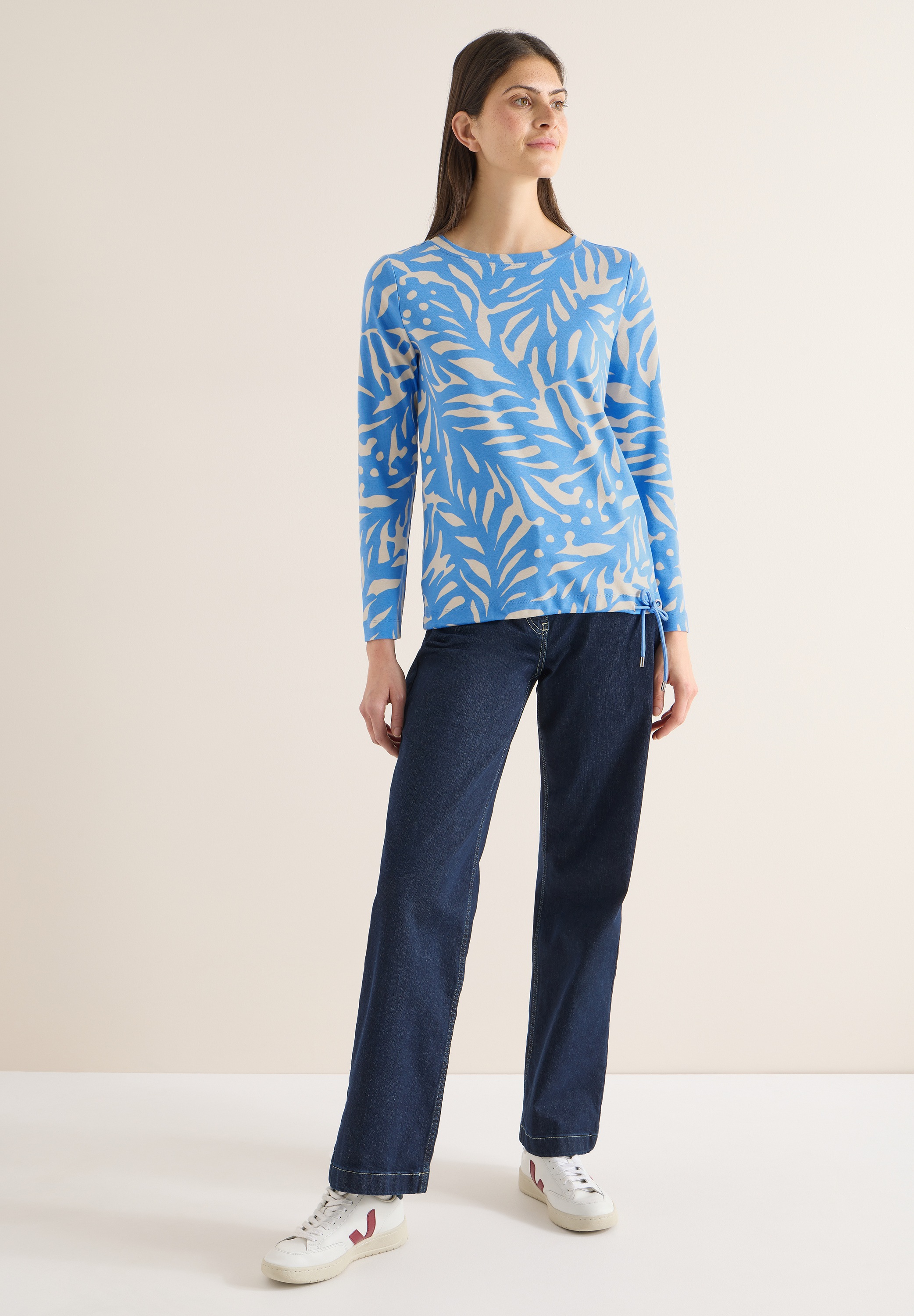 Thumbnail - Cecil Langarmshirt aus reiner Baumwolle