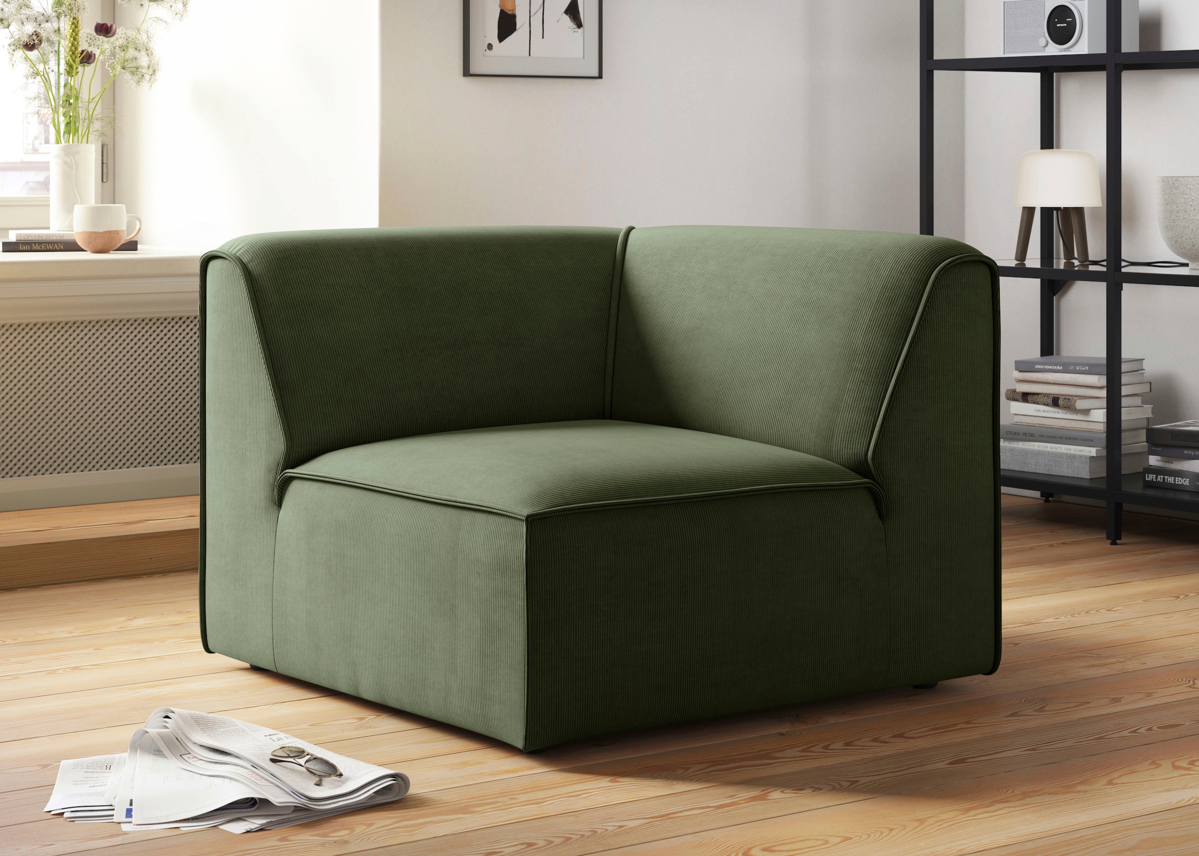 OTTO home Sofa-Eckelement "Merid, Sofaelement, Maße B/T/H: 97/97/46 cm" als günstig online kaufen