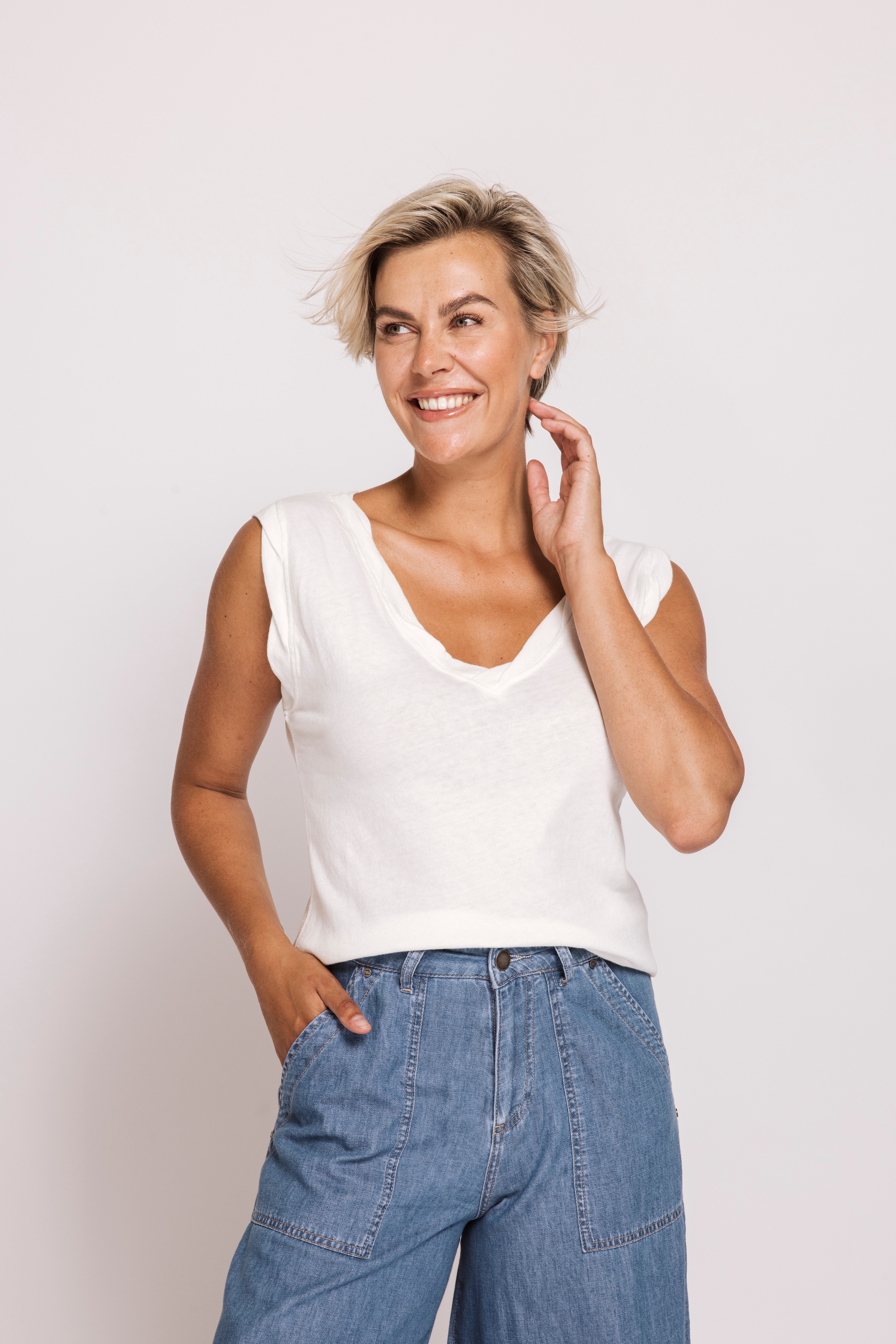 Zhrill Shirttop »ZHASHA« mit gewellten Abschlüssen