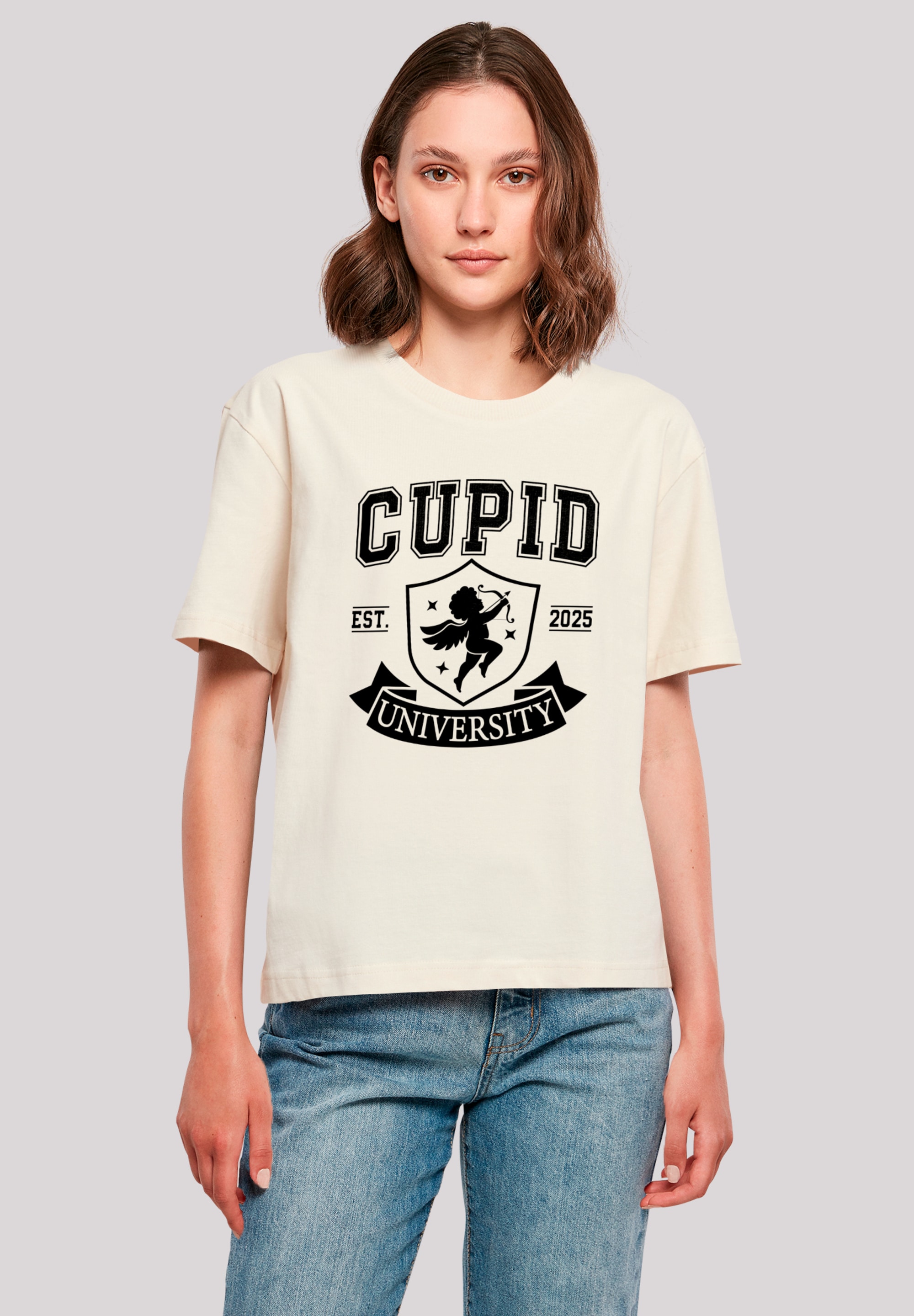 F4NT4STIC T-Shirt "Cupid University Valentinstag", Premium Qualität günstig online kaufen