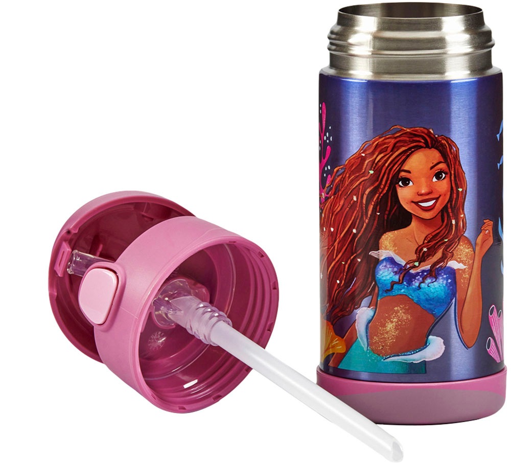 THERMOS Isolierflasche »FUNTAINER STRAW BOTTLE, doppelwandiger Edelstahl, spülmaschinenfest« 0,35l, mit Silikonstrohalm, absolut dicht