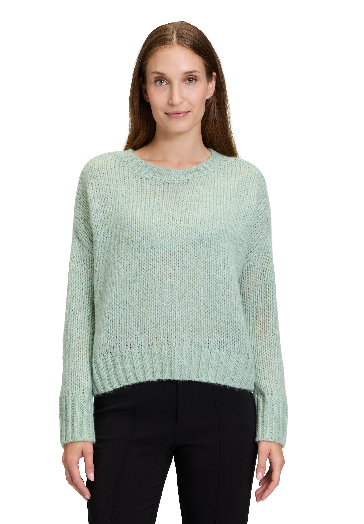 Cartoon Strickpullover "Cartoon Damen Basic-Pullover mit Rundhalsausschnitt günstig online kaufen